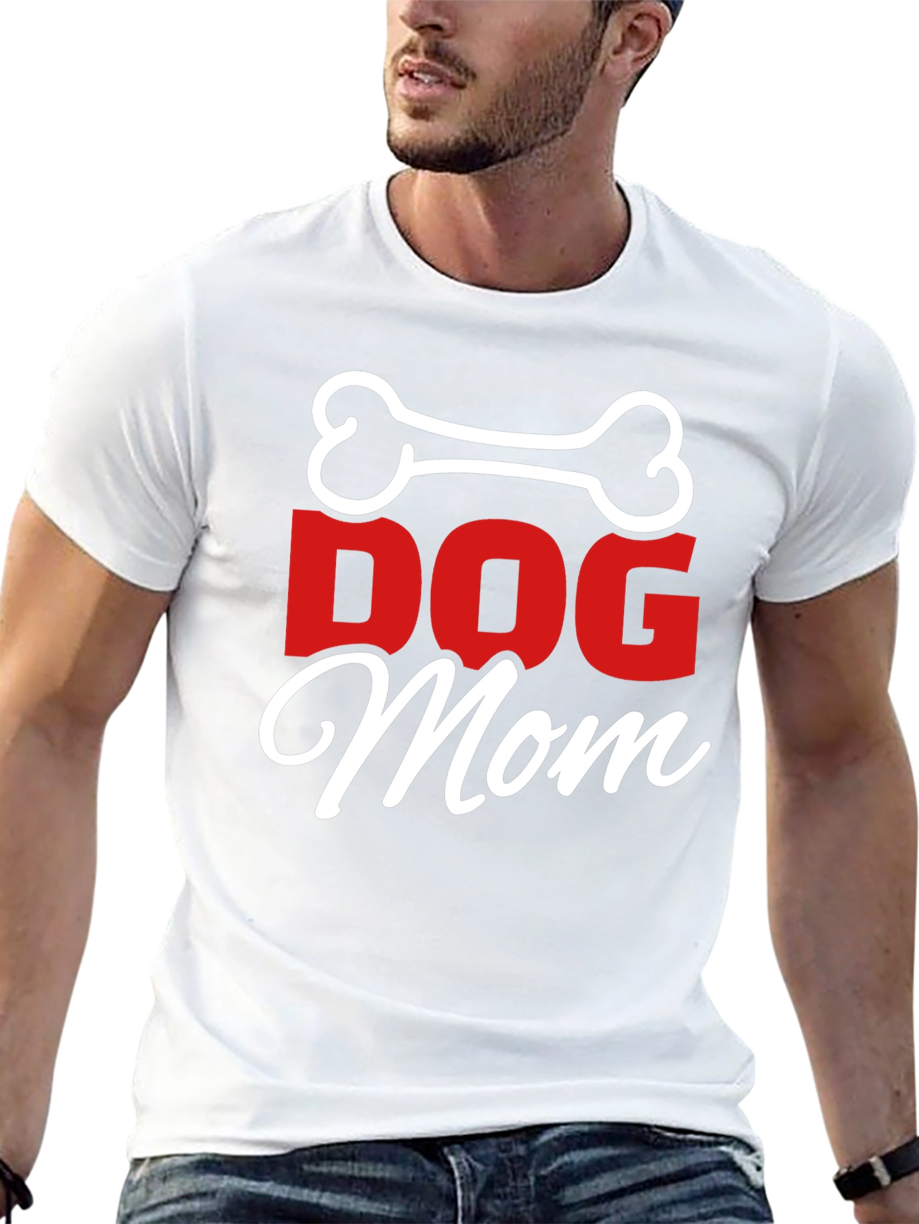 Dog Mom T-Shirt - Bone Graphic Tee