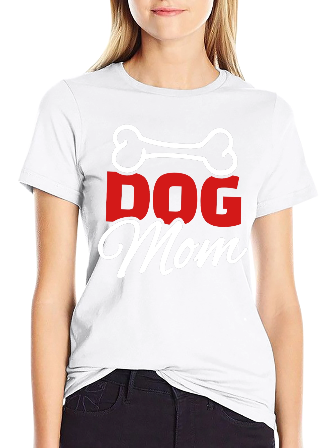 Dog Mom T-Shirt - Bone Graphic Tee
