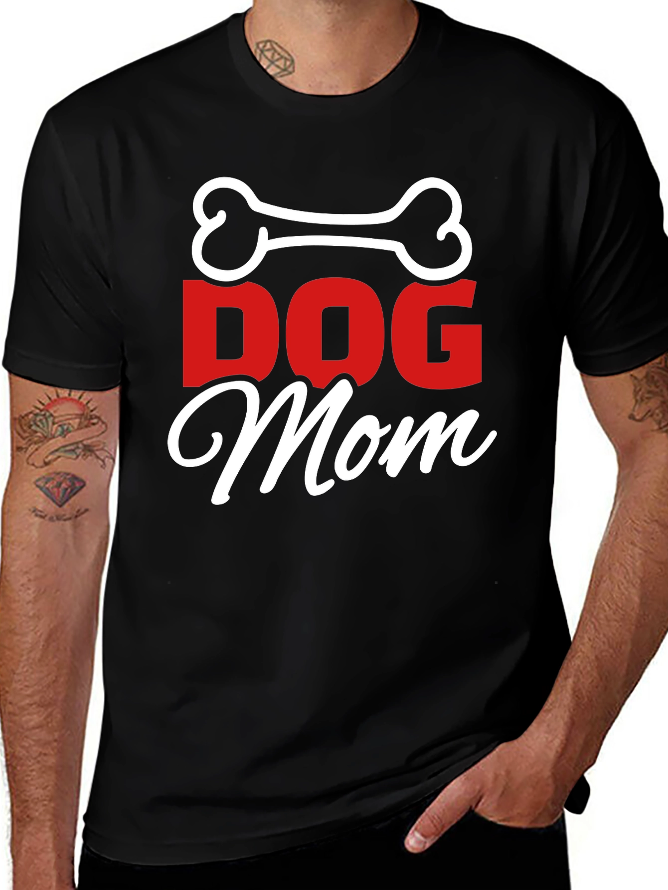 Dog Mom T-Shirt - Bone Graphic Tee