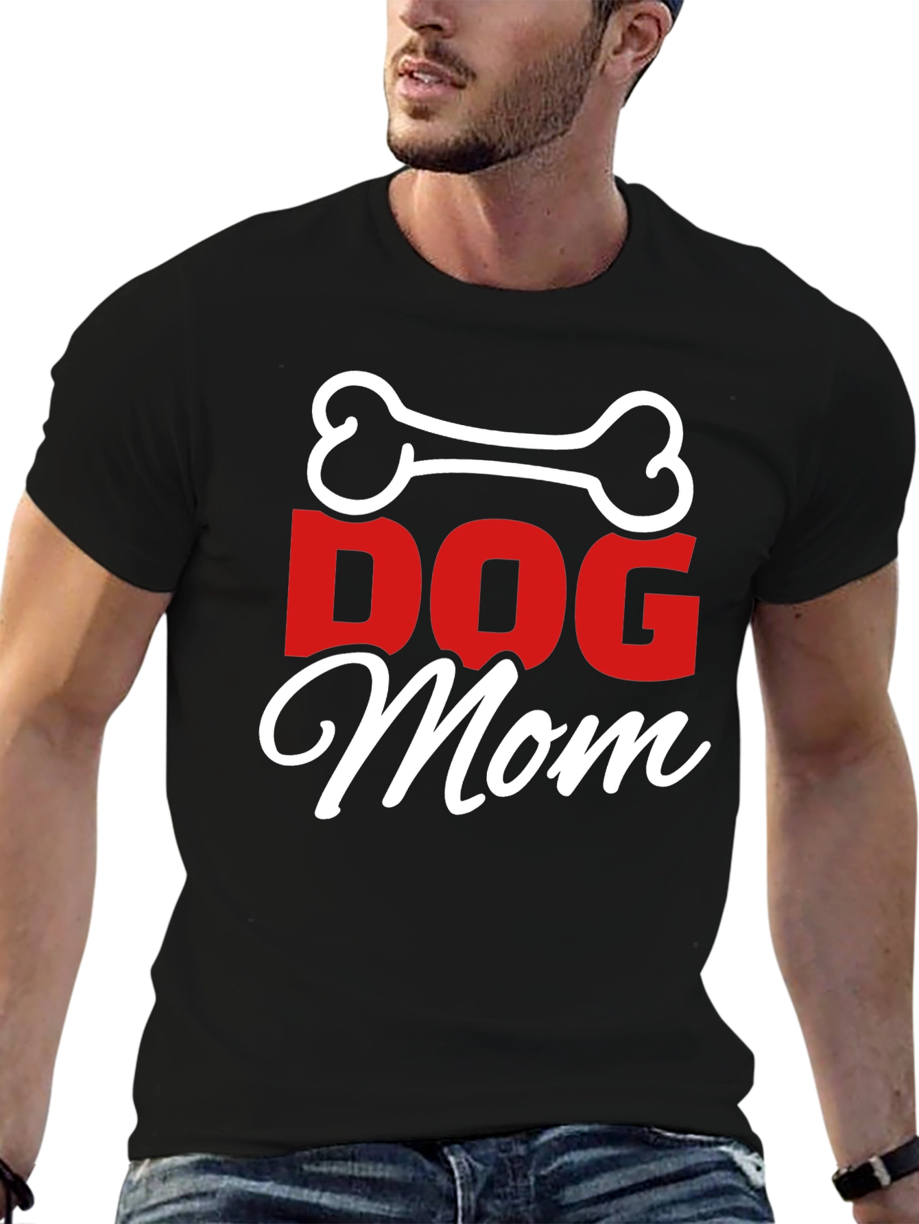 Dog Mom T-Shirt - Bone Graphic Tee