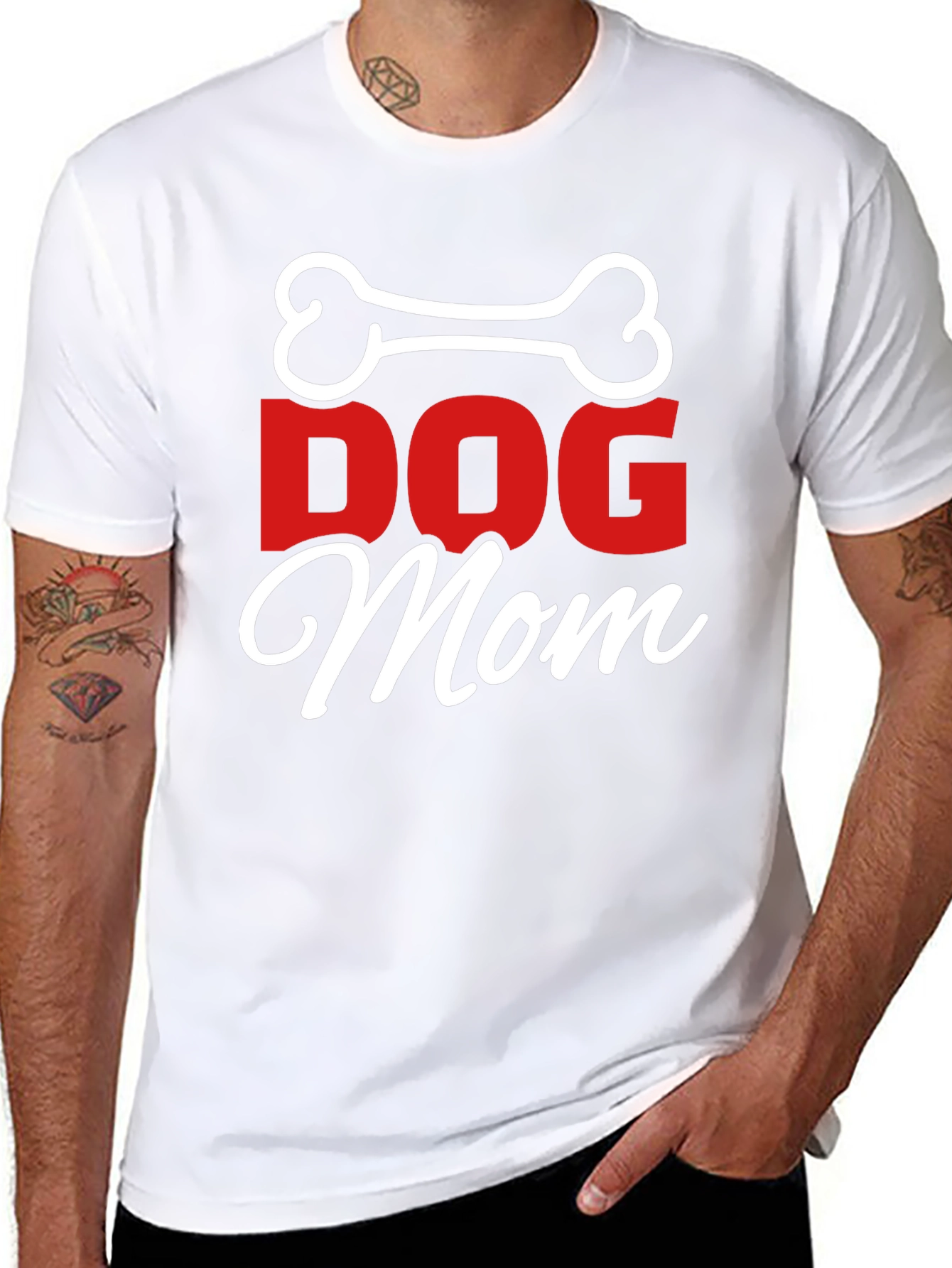 Dog Mom T-Shirt - Bone Graphic Tee
