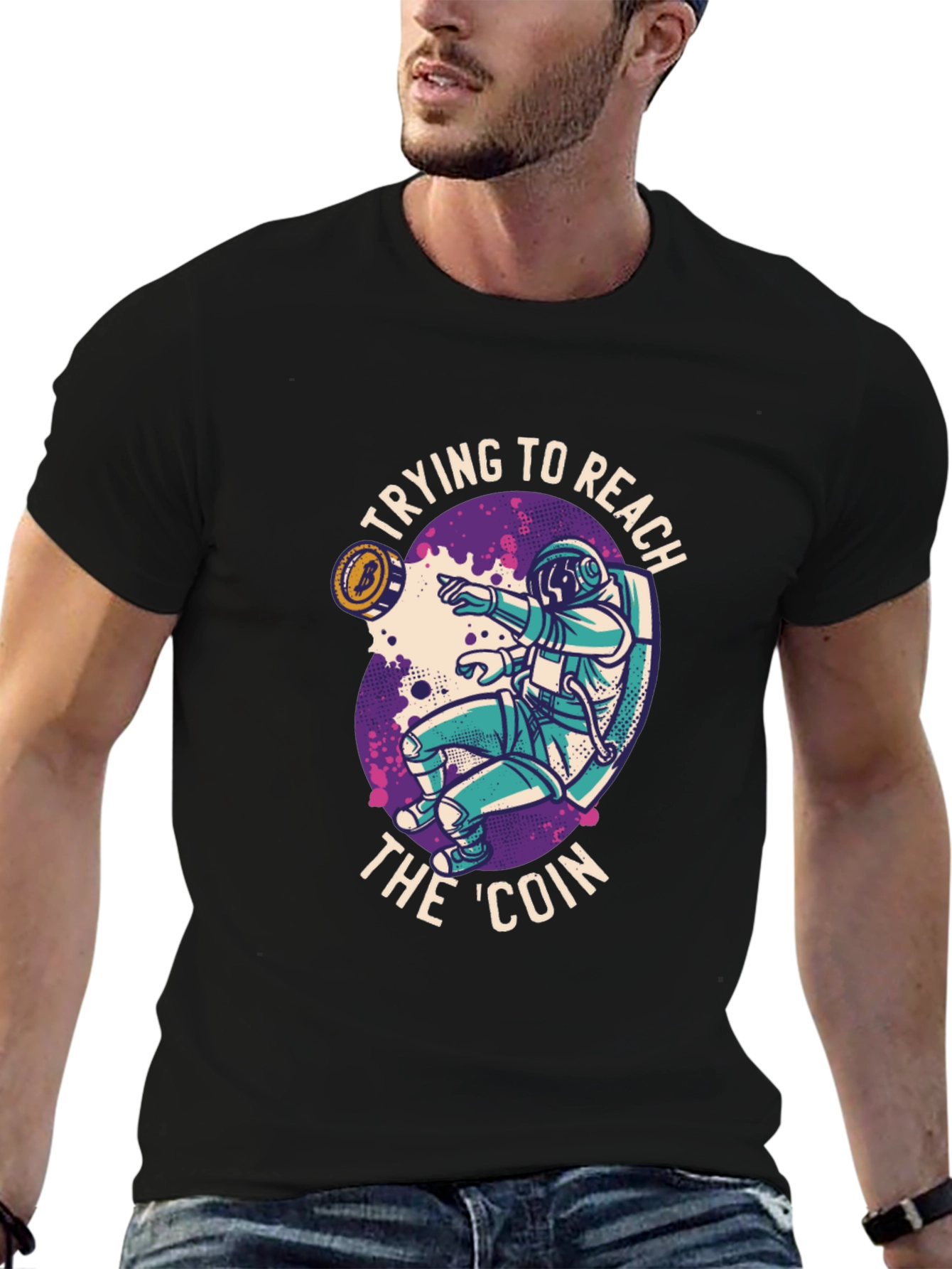 Bitcoin Astronaut T-Shirt - Crypto to the Moon!