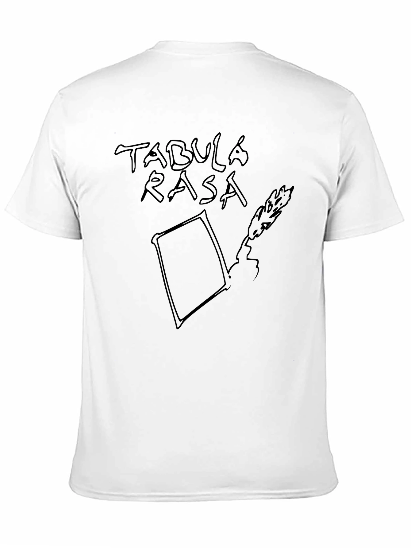Tabula Rasa Black Graphic Tee - Conceptual Design