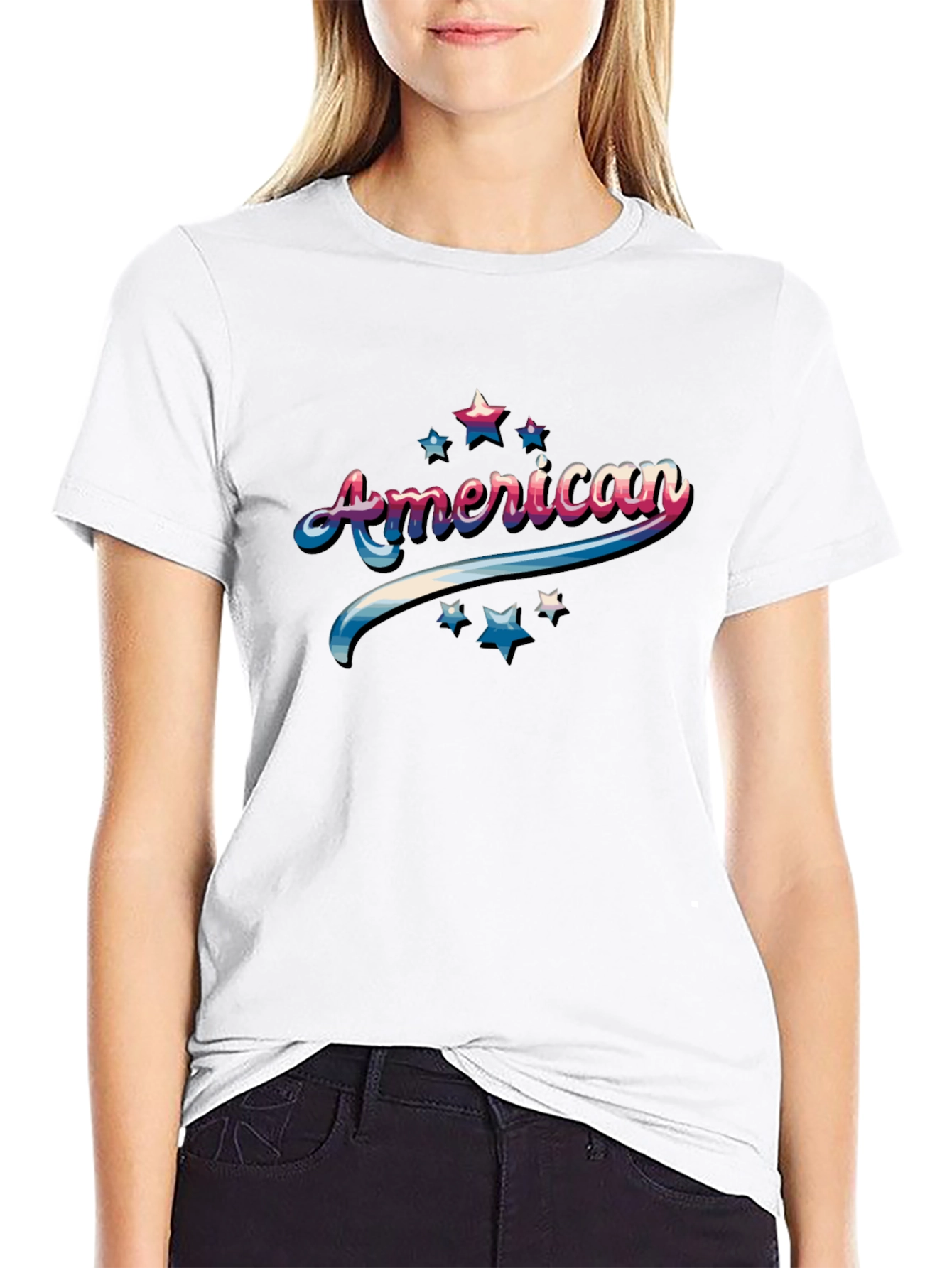American Pride Graphic Tee - Patriotic Design