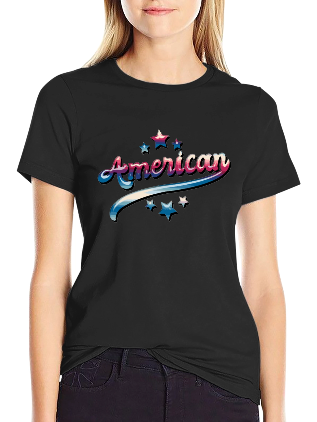 American Pride Graphic Tee - Patriotic Design