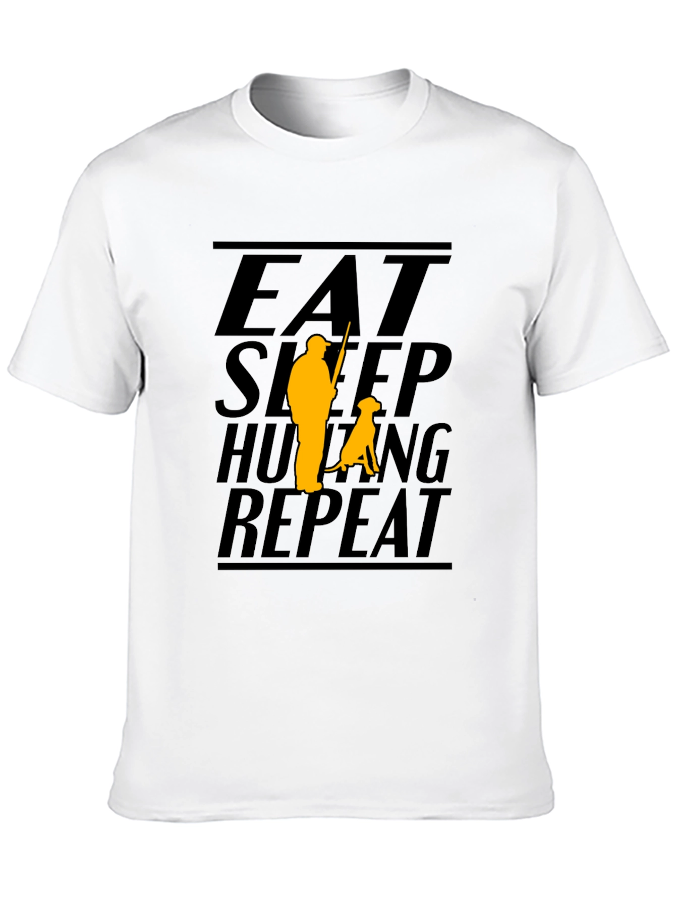 Eat Sleep Hunting Repeat Black T-Shirt