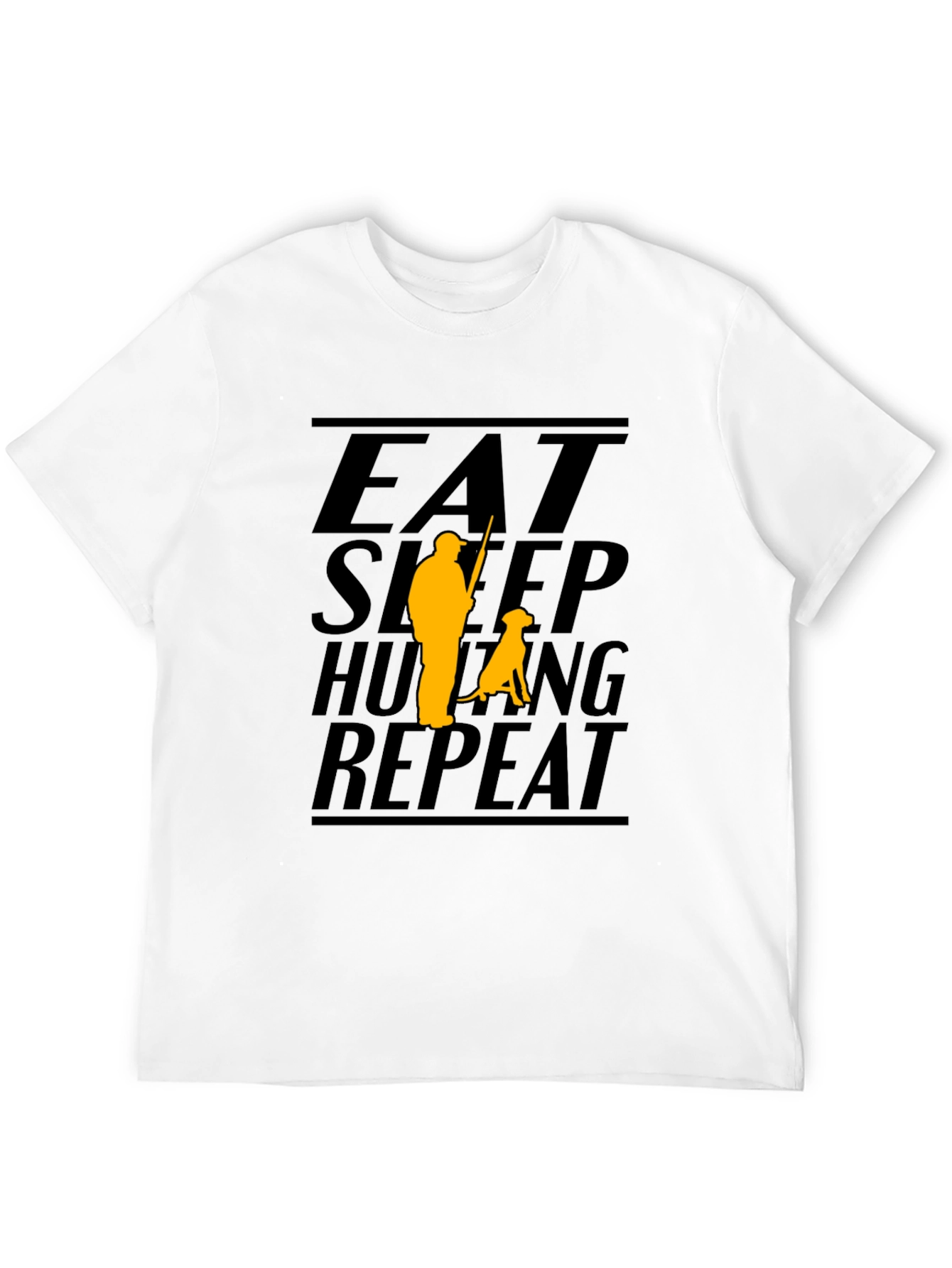 Eat Sleep Hunting Repeat Black T-Shirt