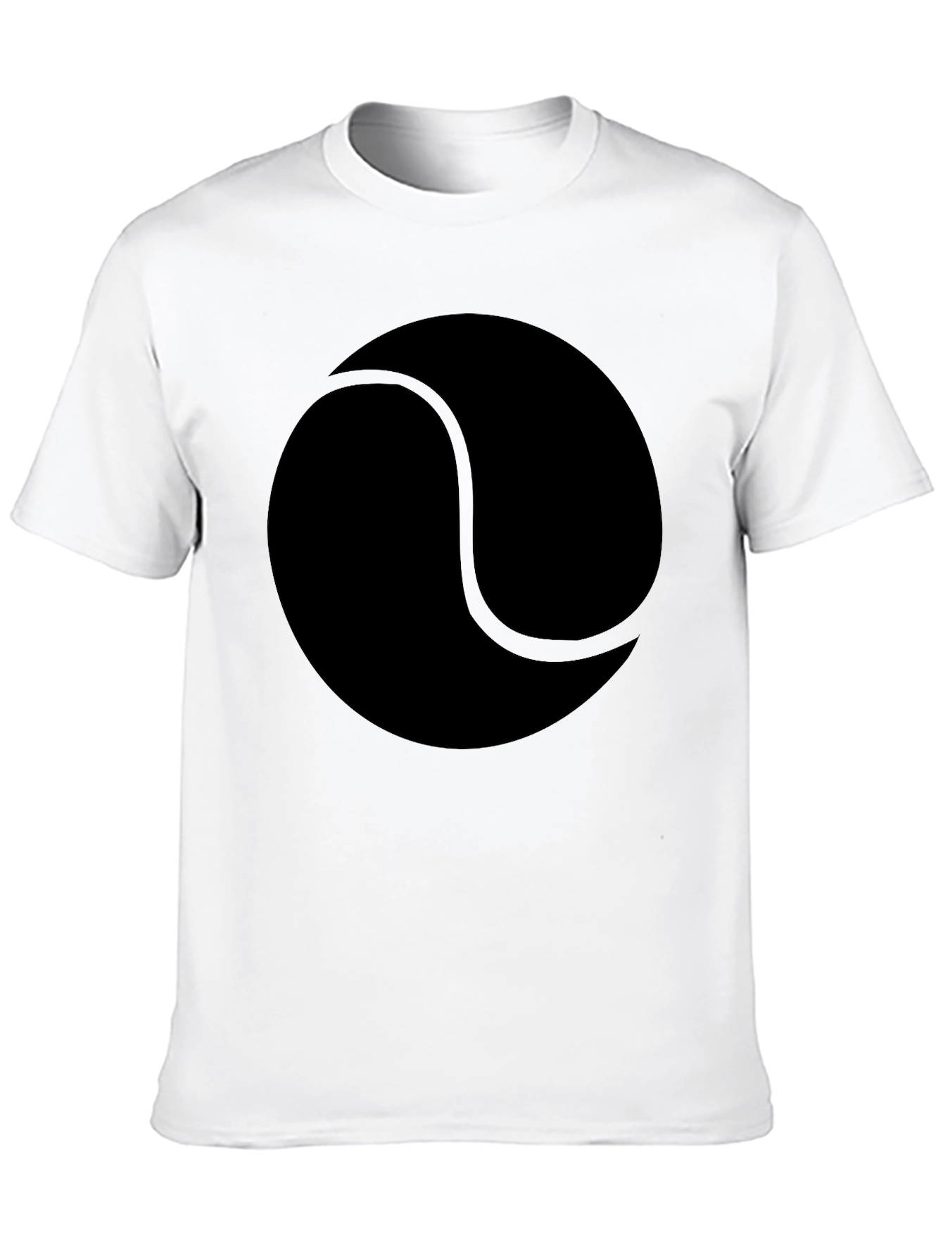 Tennis Ball Graphic T-Shirt - Unisex Black Tee