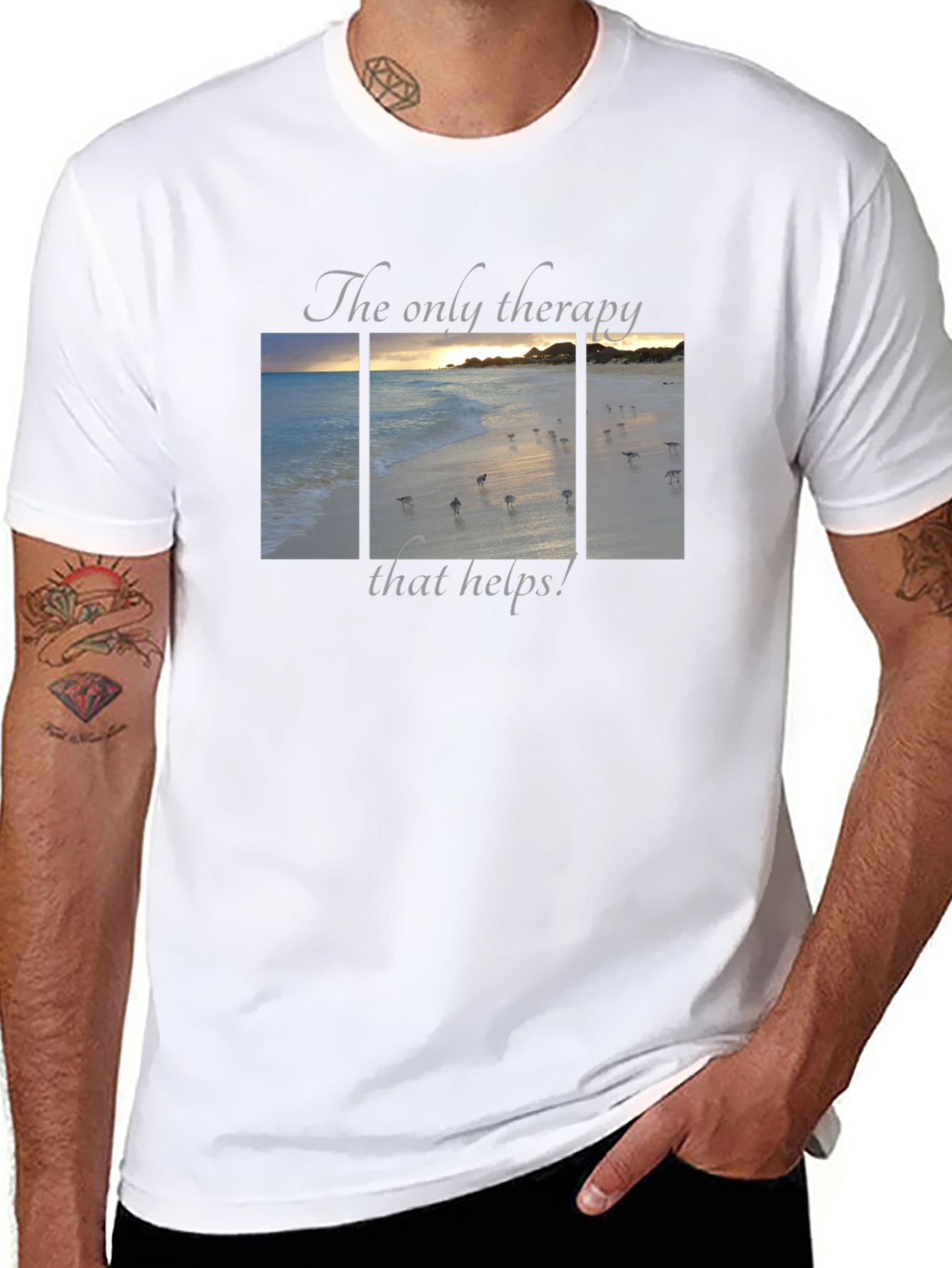 Beach Therapy T-Shirt - Relaxation & Vacation Vibes
