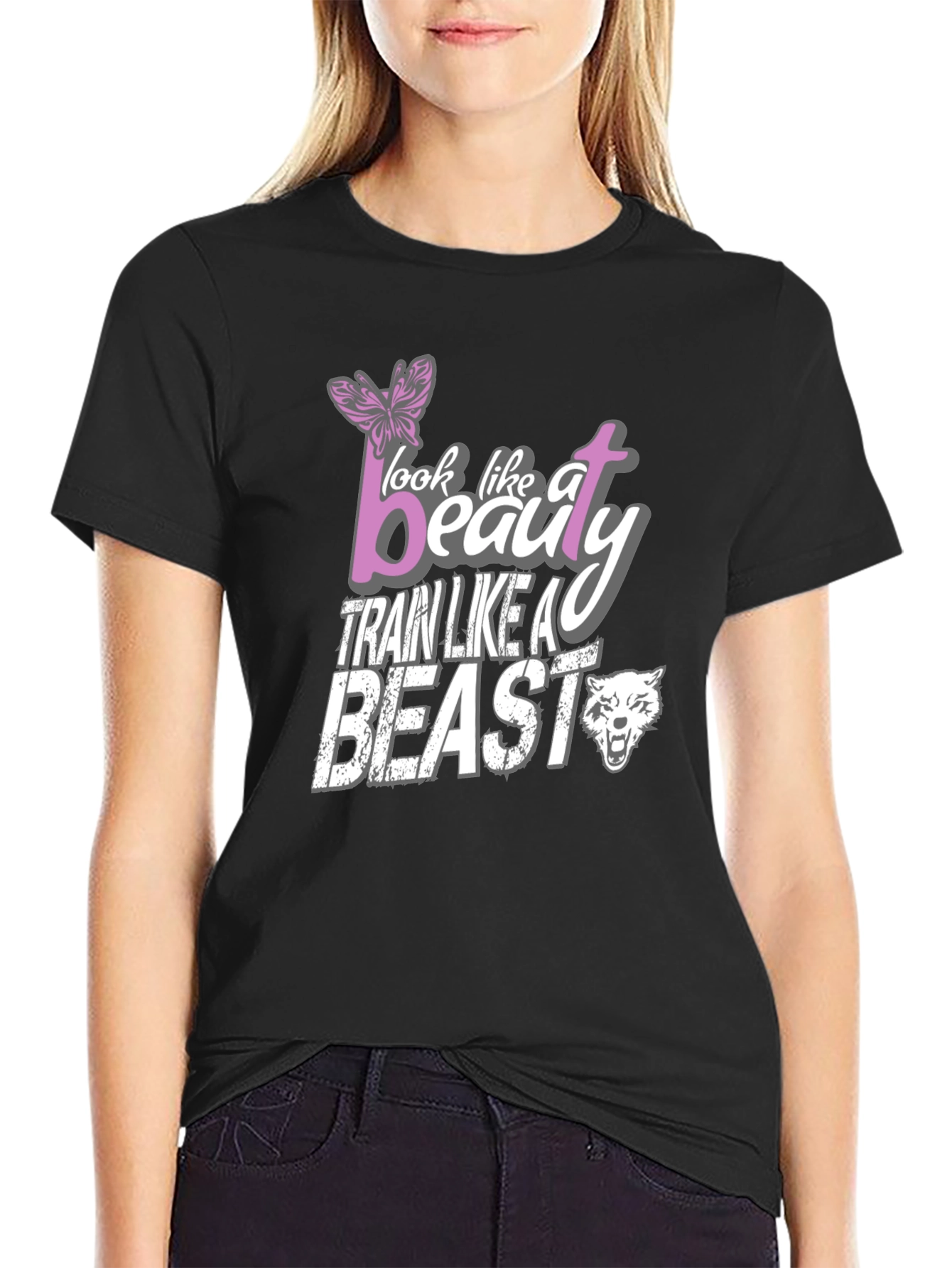 Beauty and Beast T-Shirt | Workout Motivation Tee