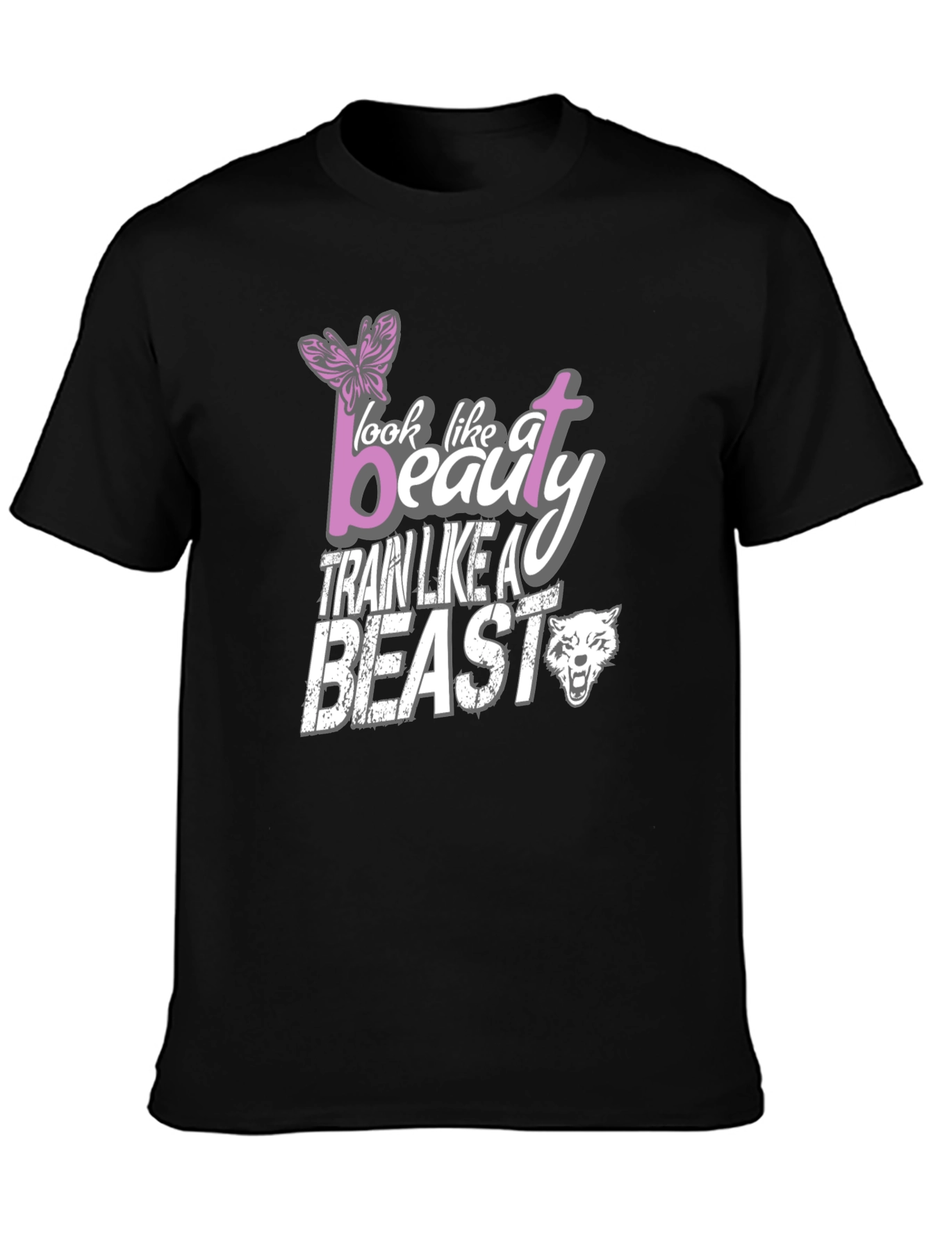 Beauty and Beast T-Shirt | Workout Motivation Tee