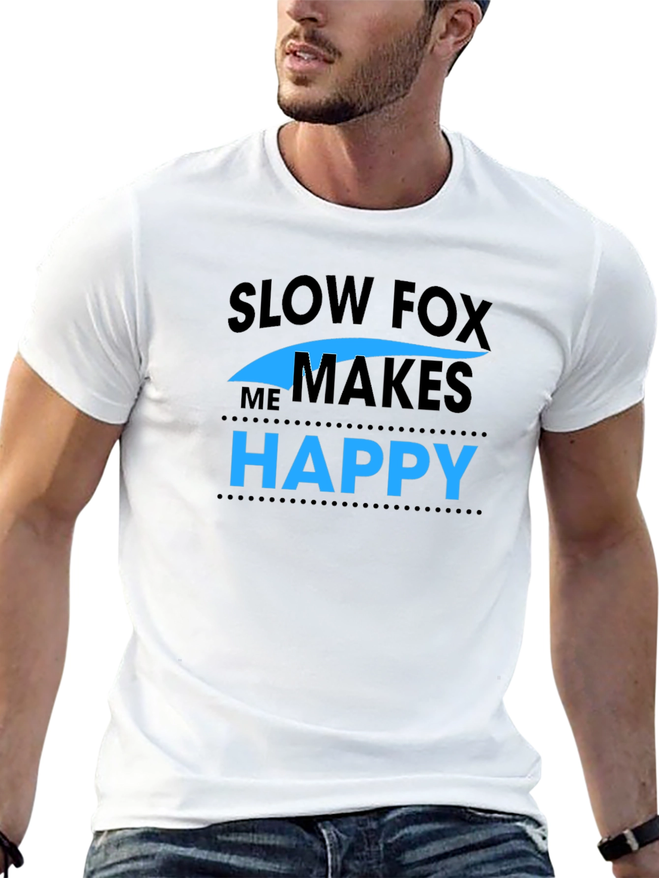 Slow Fox Makes Me Happy Graphic Tee