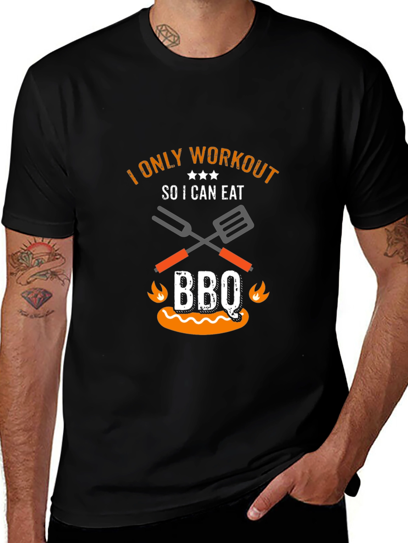 Funny BBQ Workout T-Shirt