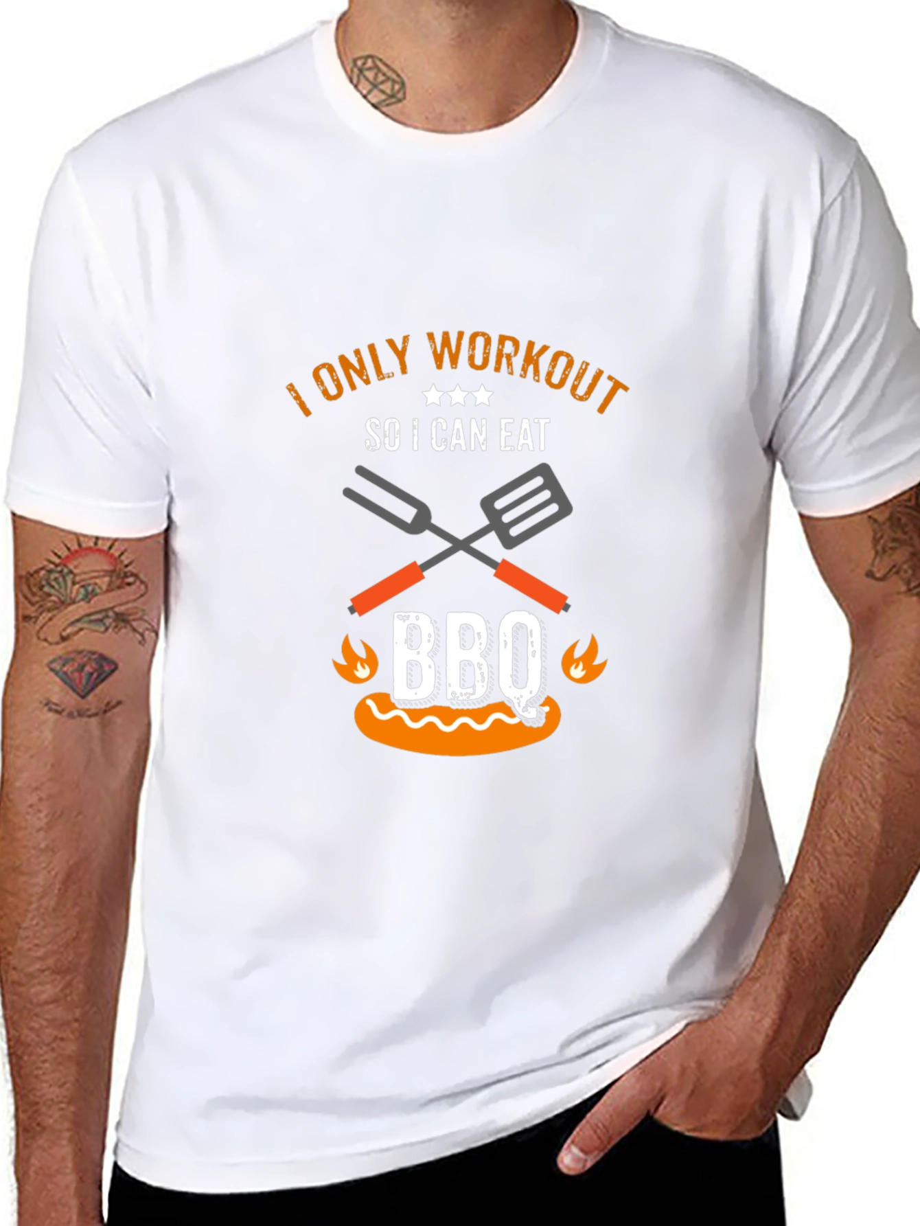 Funny BBQ Workout T-Shirt