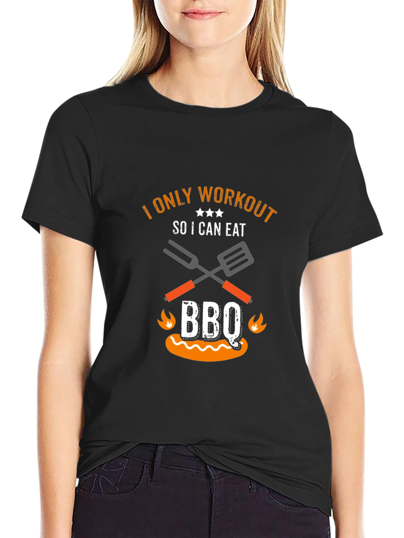 Funny BBQ Workout T-Shirt