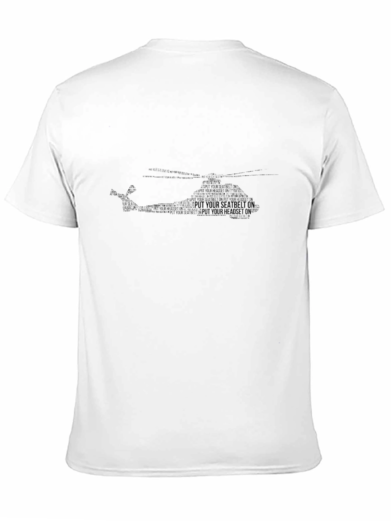 Helicopter Word Art Graphic Tee