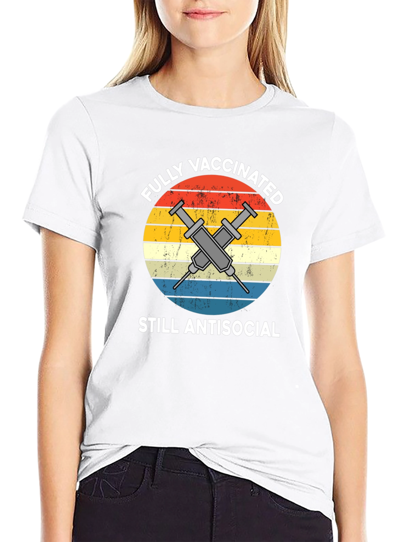 Fully Vaccinated Still Antisocial Graphic Tee