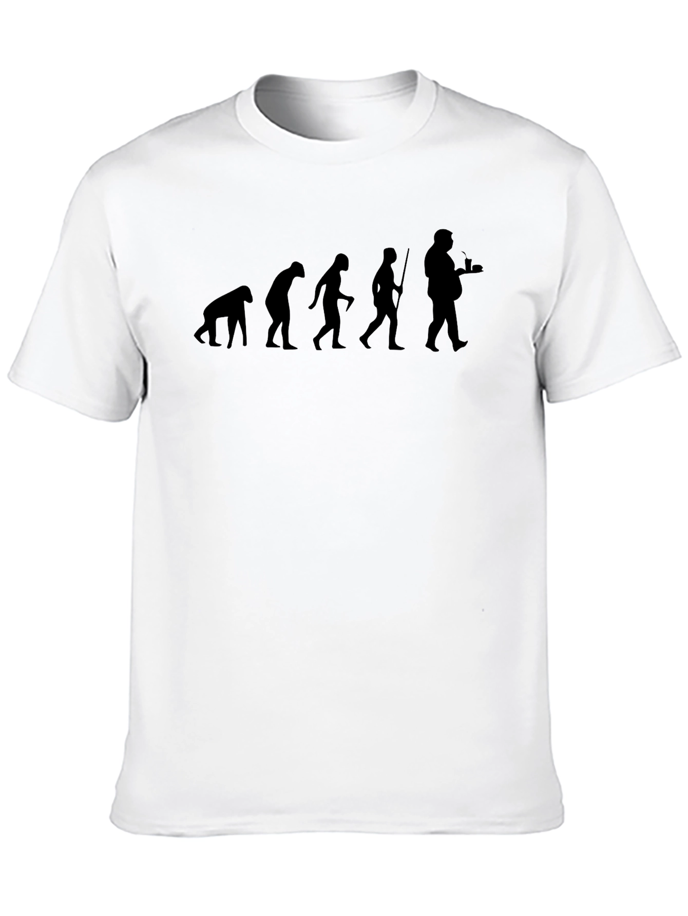 Evolution of Man Funny Graphic T-Shirt