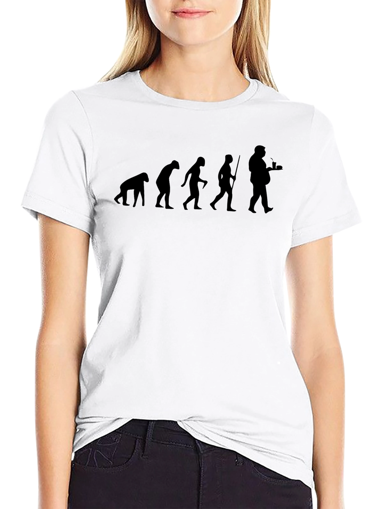 Evolution of Man Funny Graphic T-Shirt