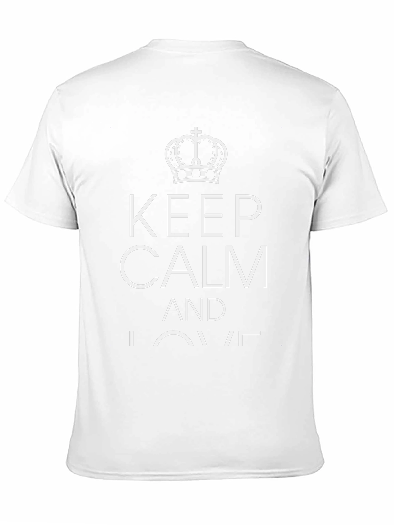Keep Calm Crown Graphic Tee - Black