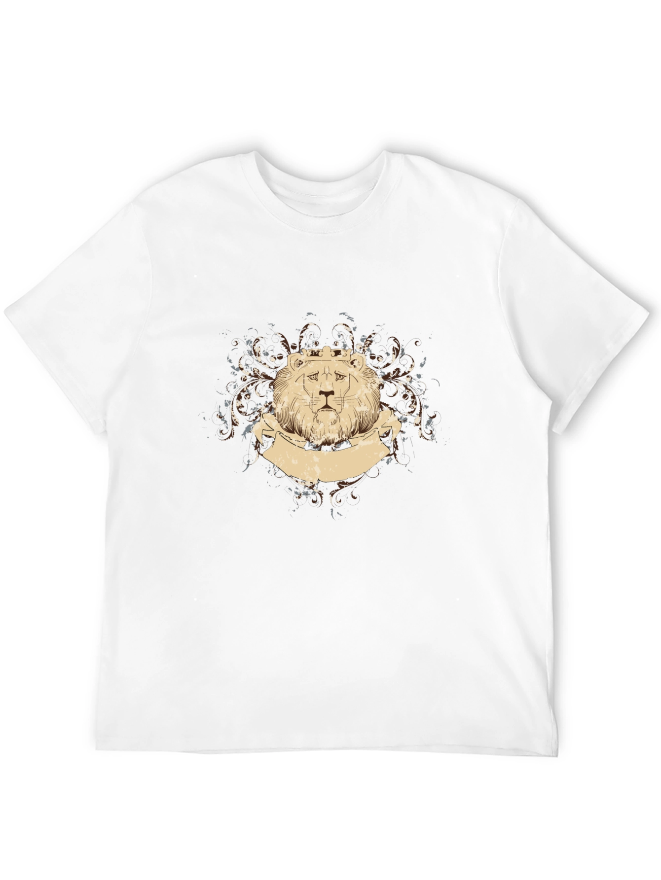 Lion Crown Graphic Black T-Shirt