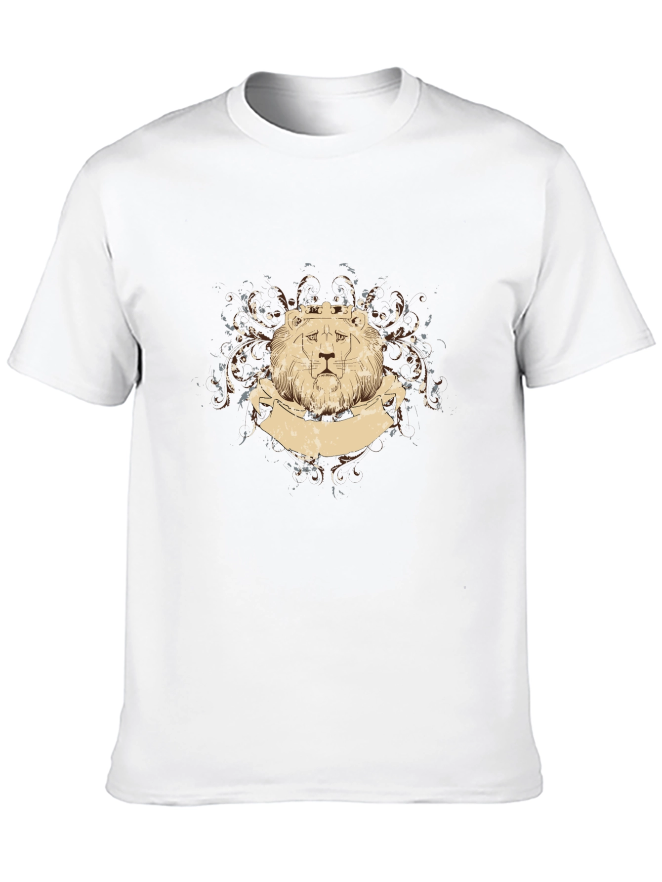 Lion Crown Graphic Black T-Shirt