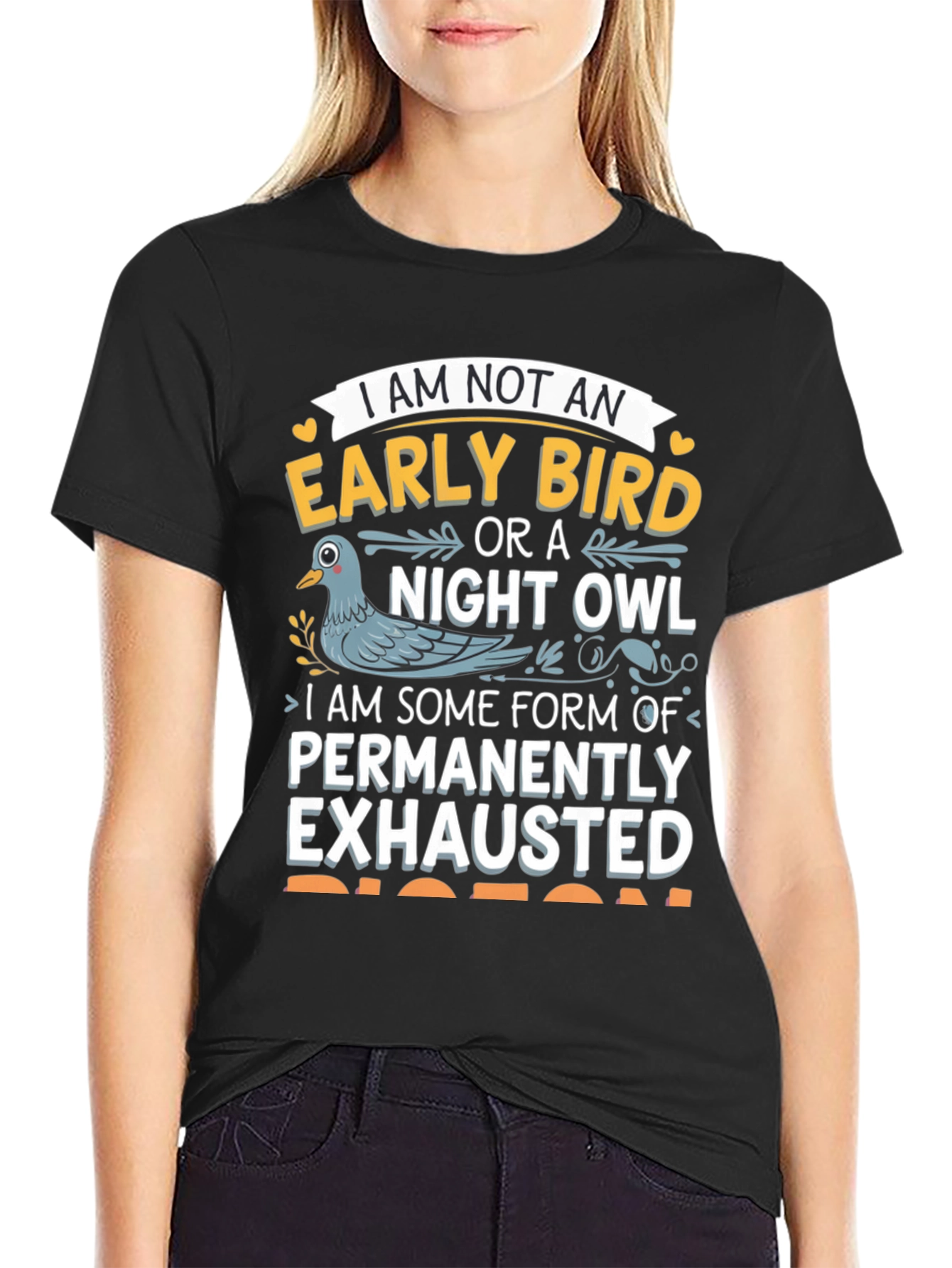 Permanently Exhausted Funny T-Shirt