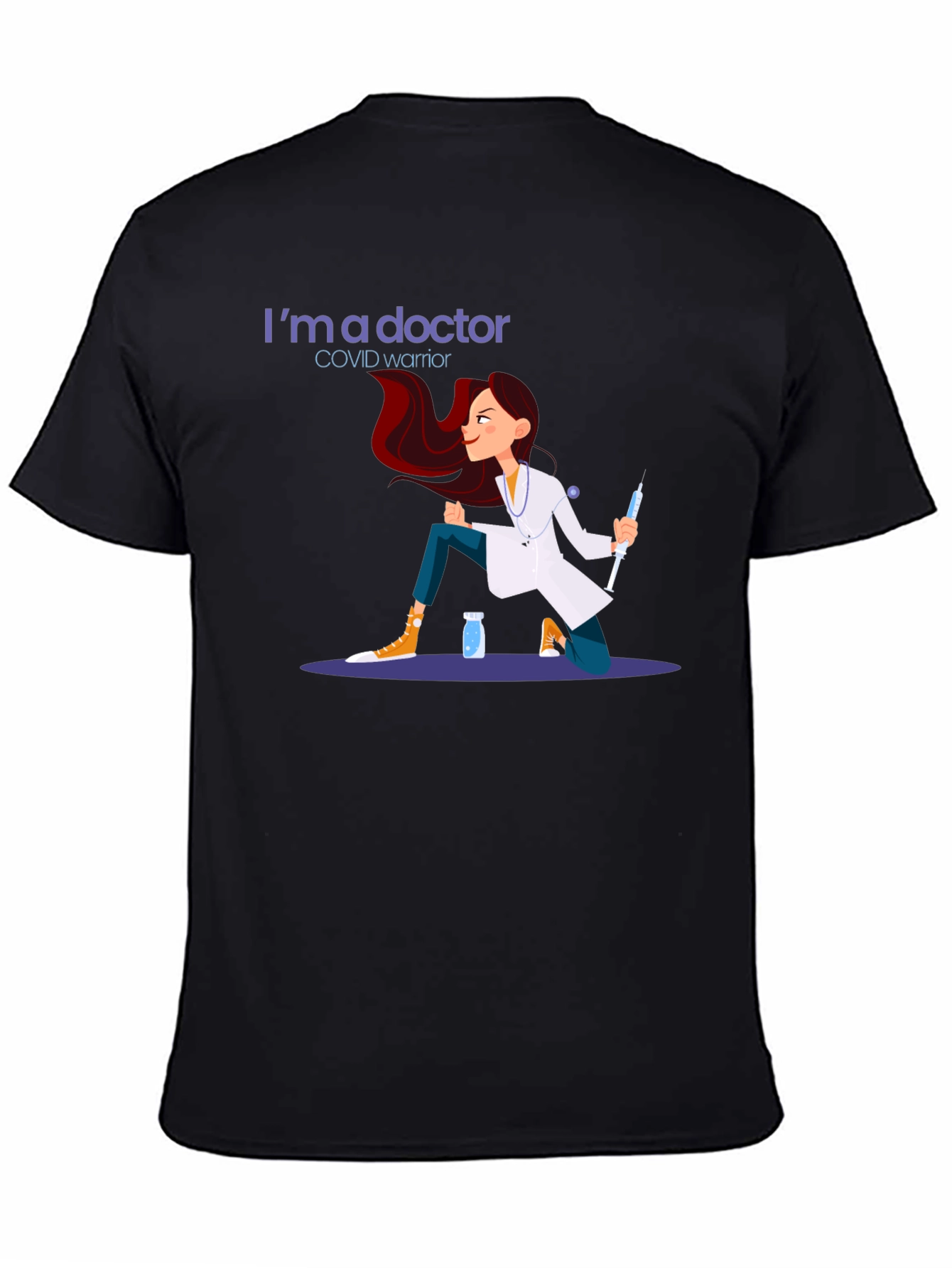 Doctor COVID Warrior Graphic T-Shirt