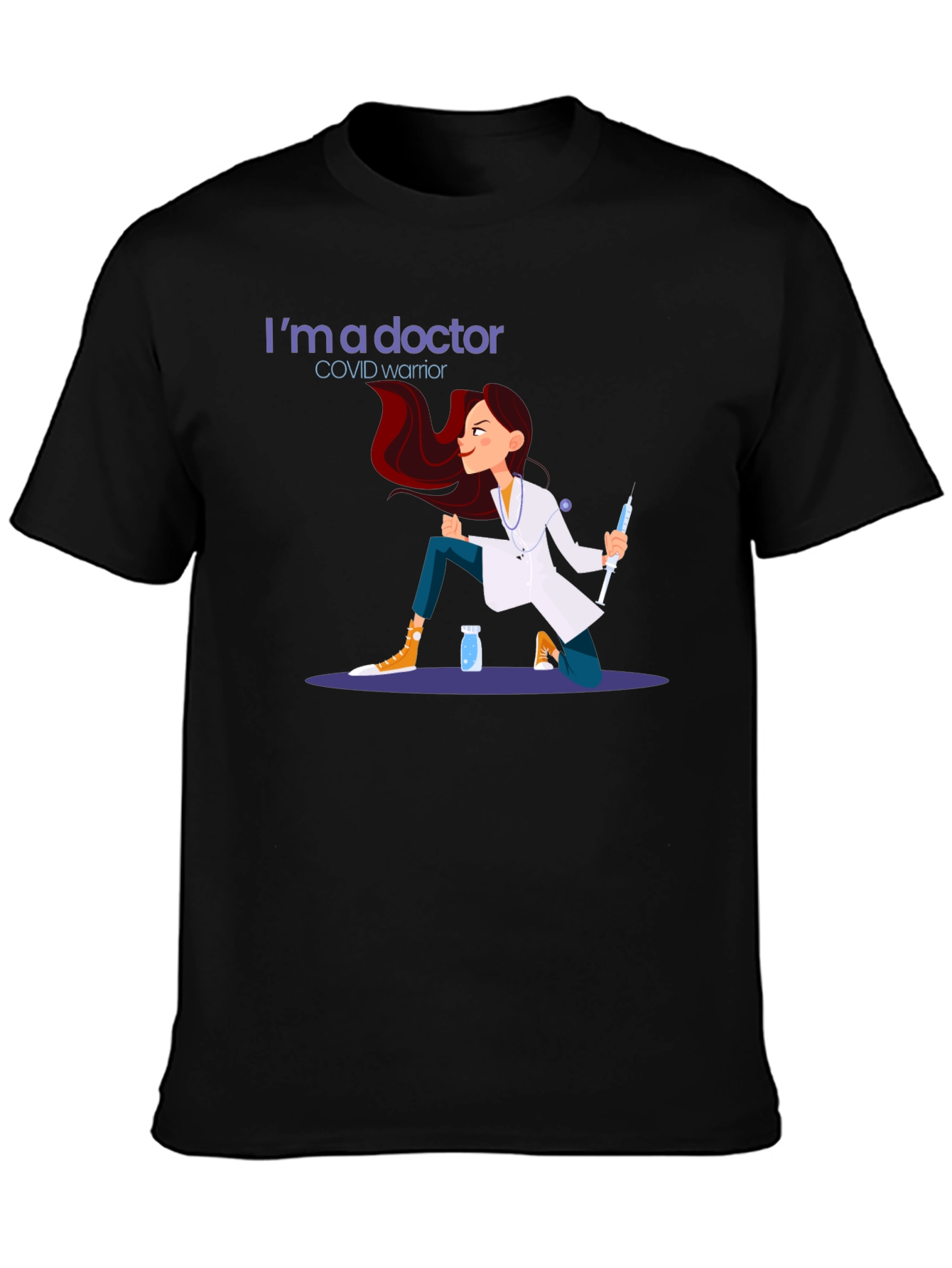 Doctor COVID Warrior Graphic T-Shirt