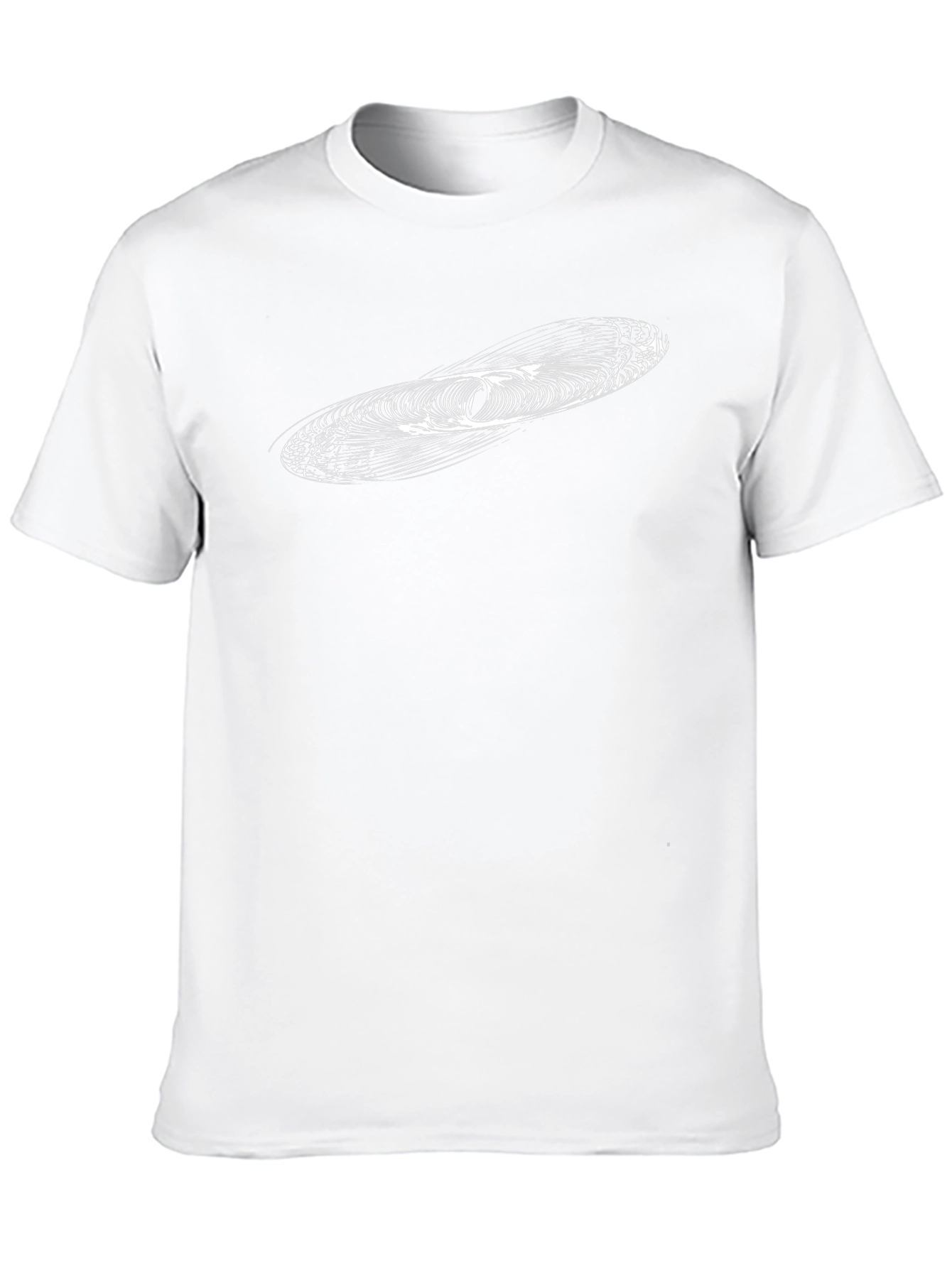 Modern Abstract Graphic Print Black T-Shirt