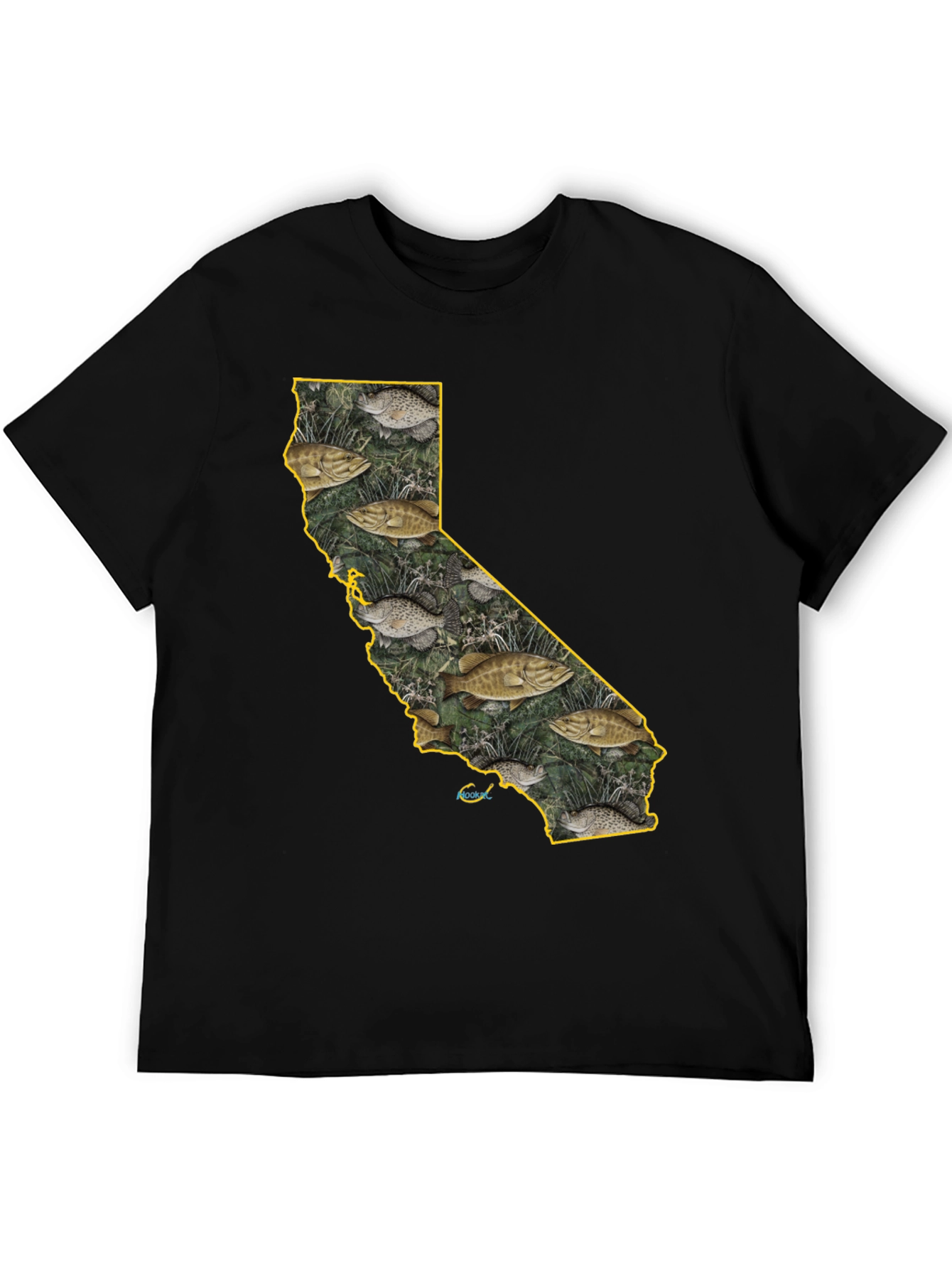 California Fish Graphic Tee - Bass Fishing T-Shirt