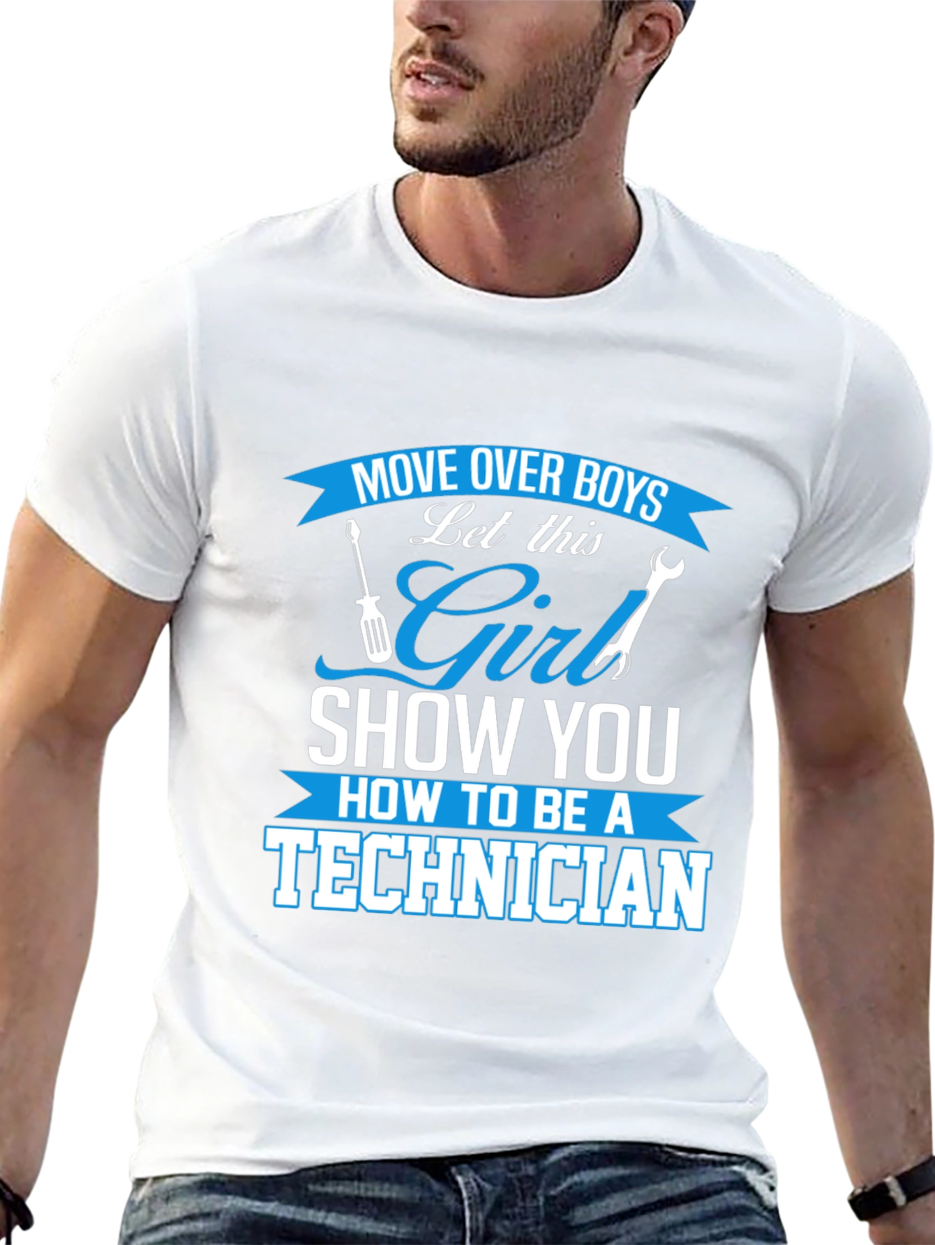 Girl Technician T-Shirt - Move Over Boys!
