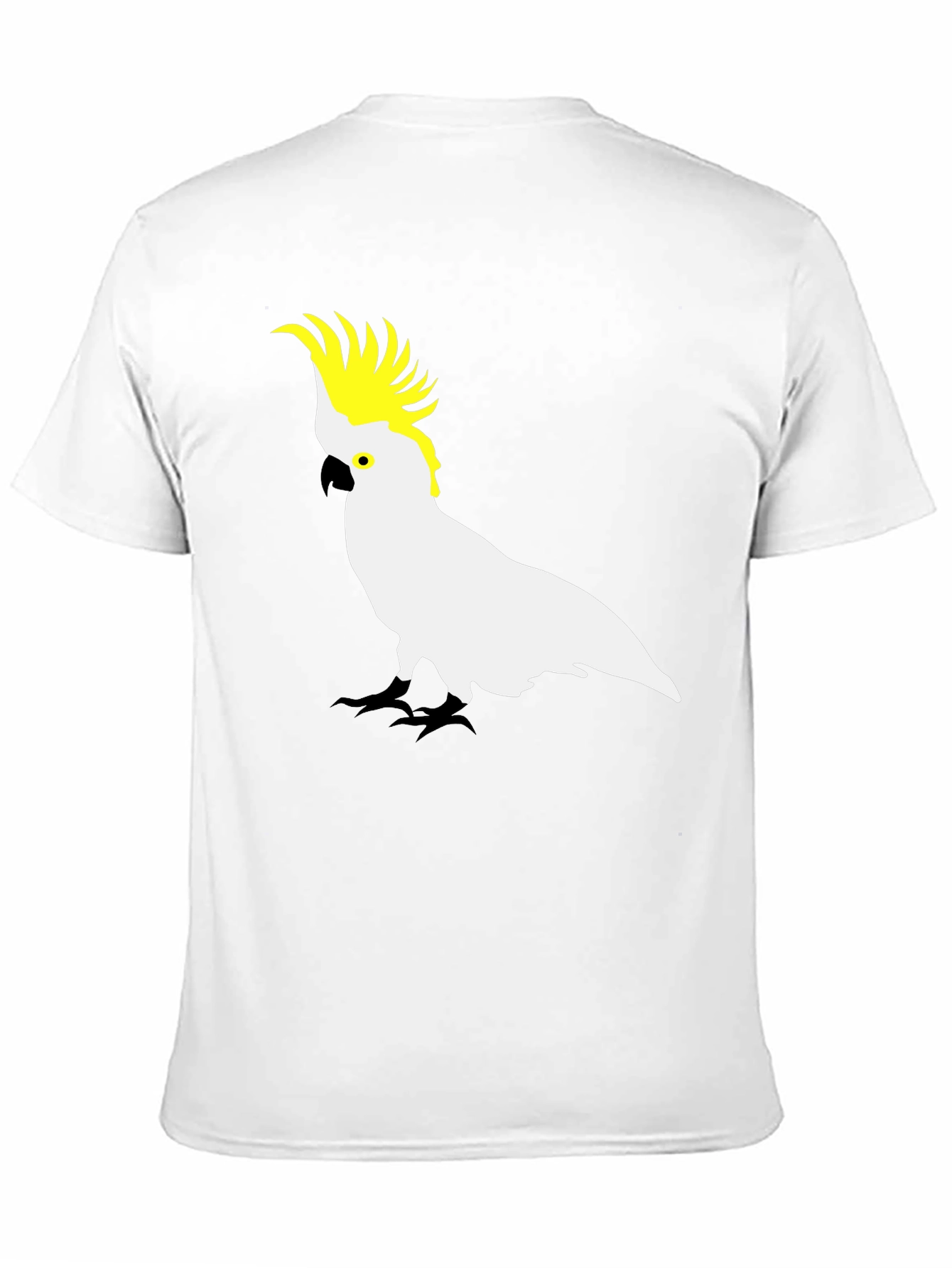 Cockatoo Graphic Print Black T-Shirt