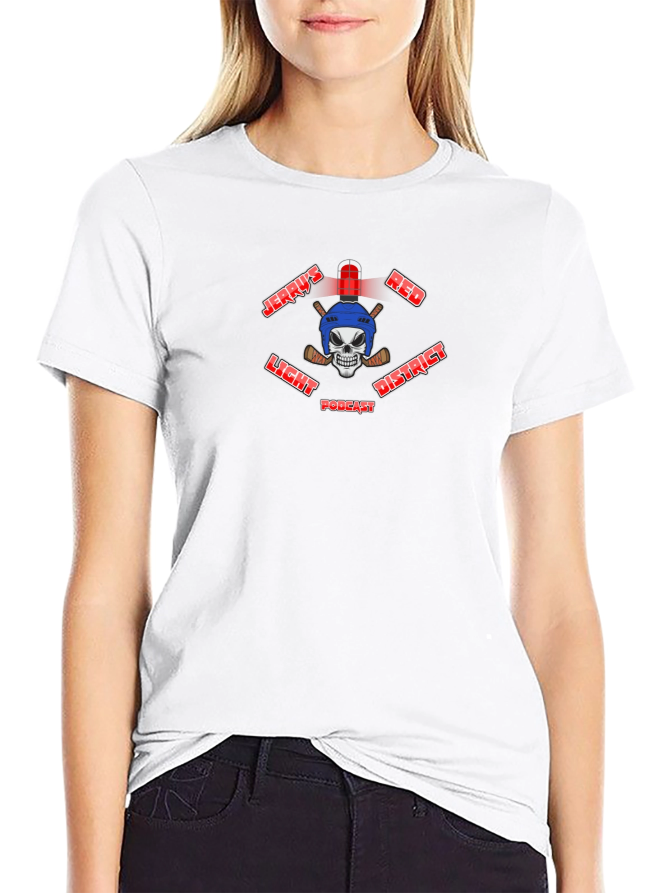 Jerrys Red Light District Podcast T-Shirt