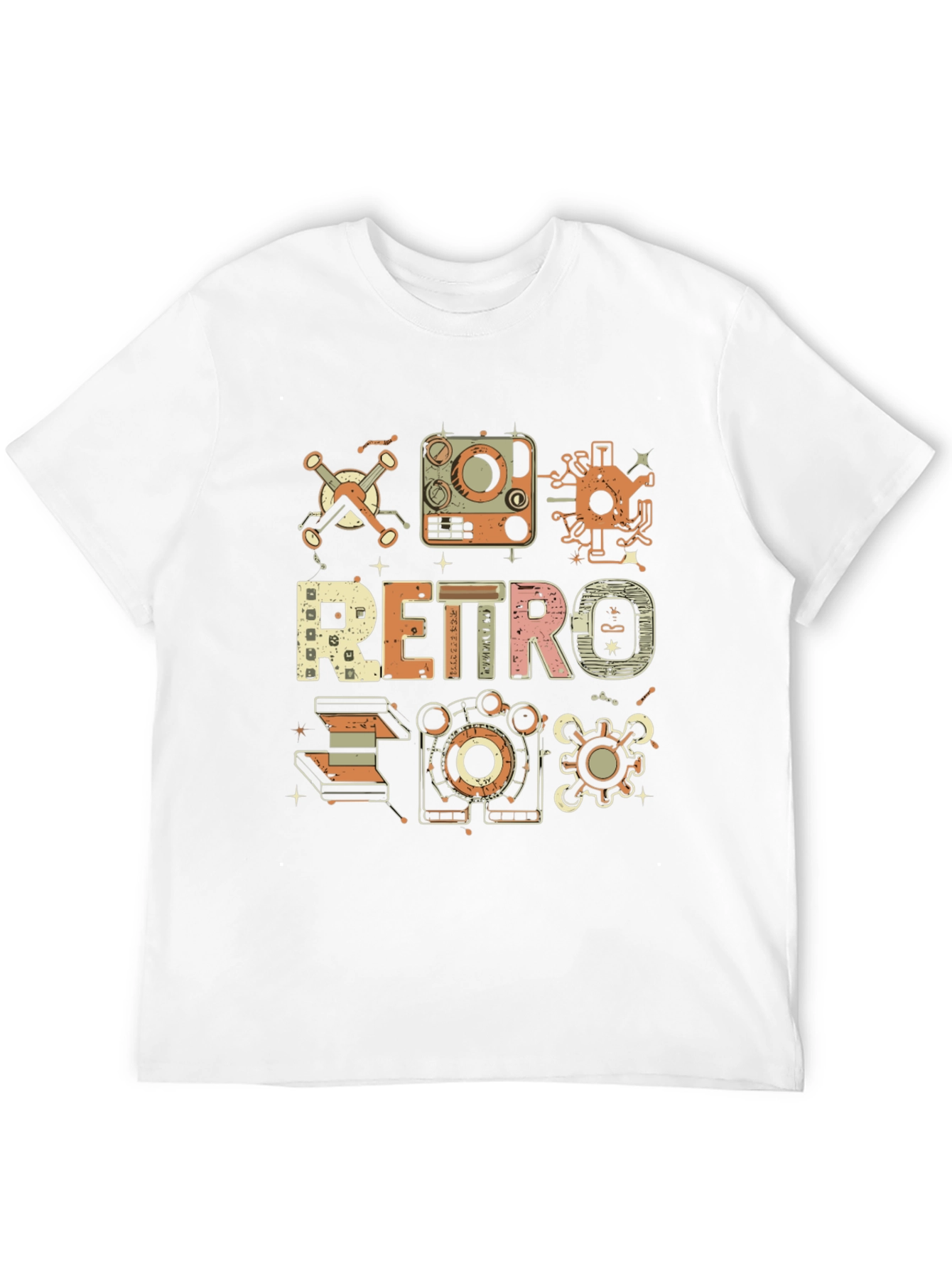 Retro Tech Graphic T-Shirt