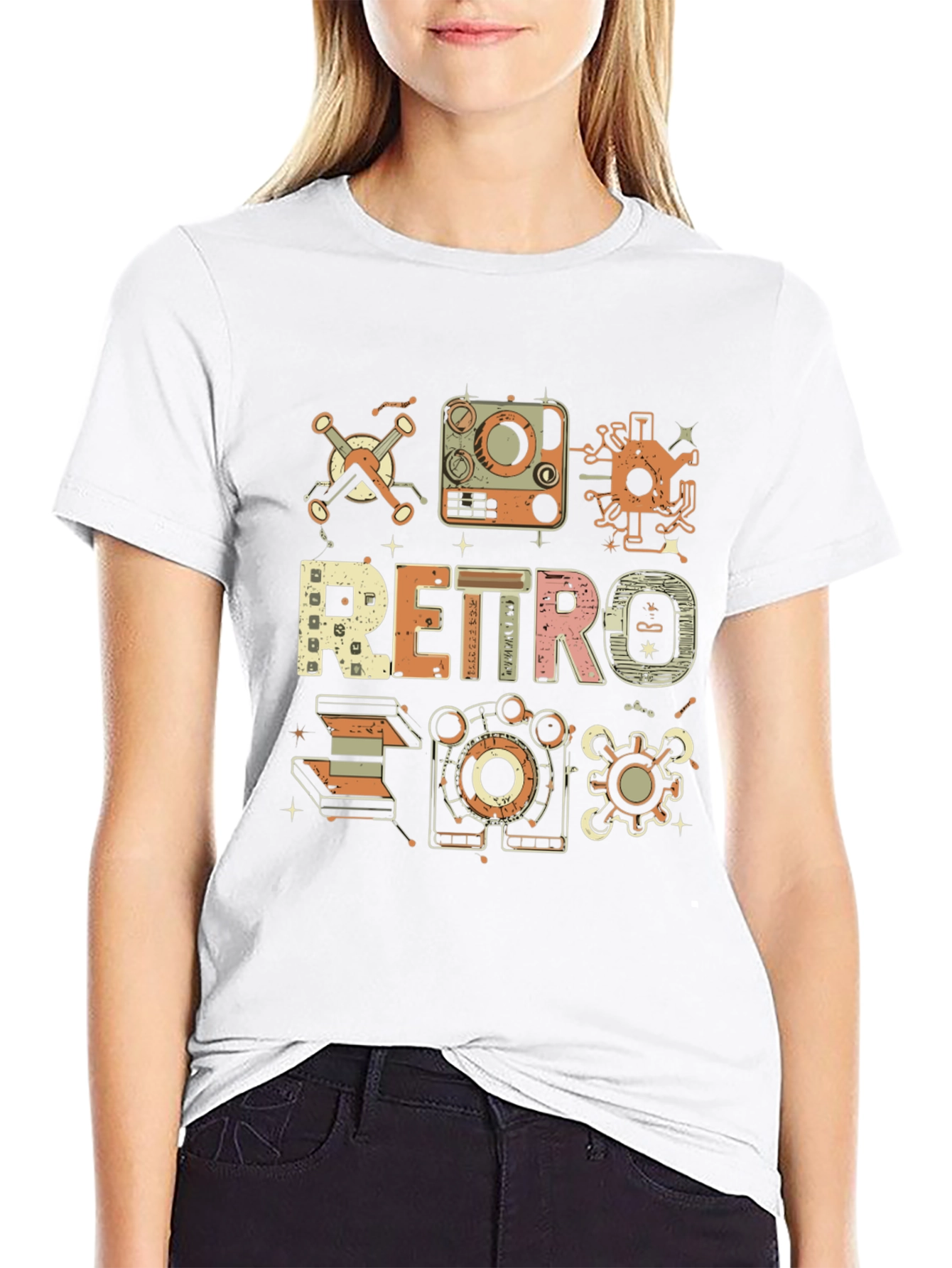 Retro Tech Graphic T-Shirt