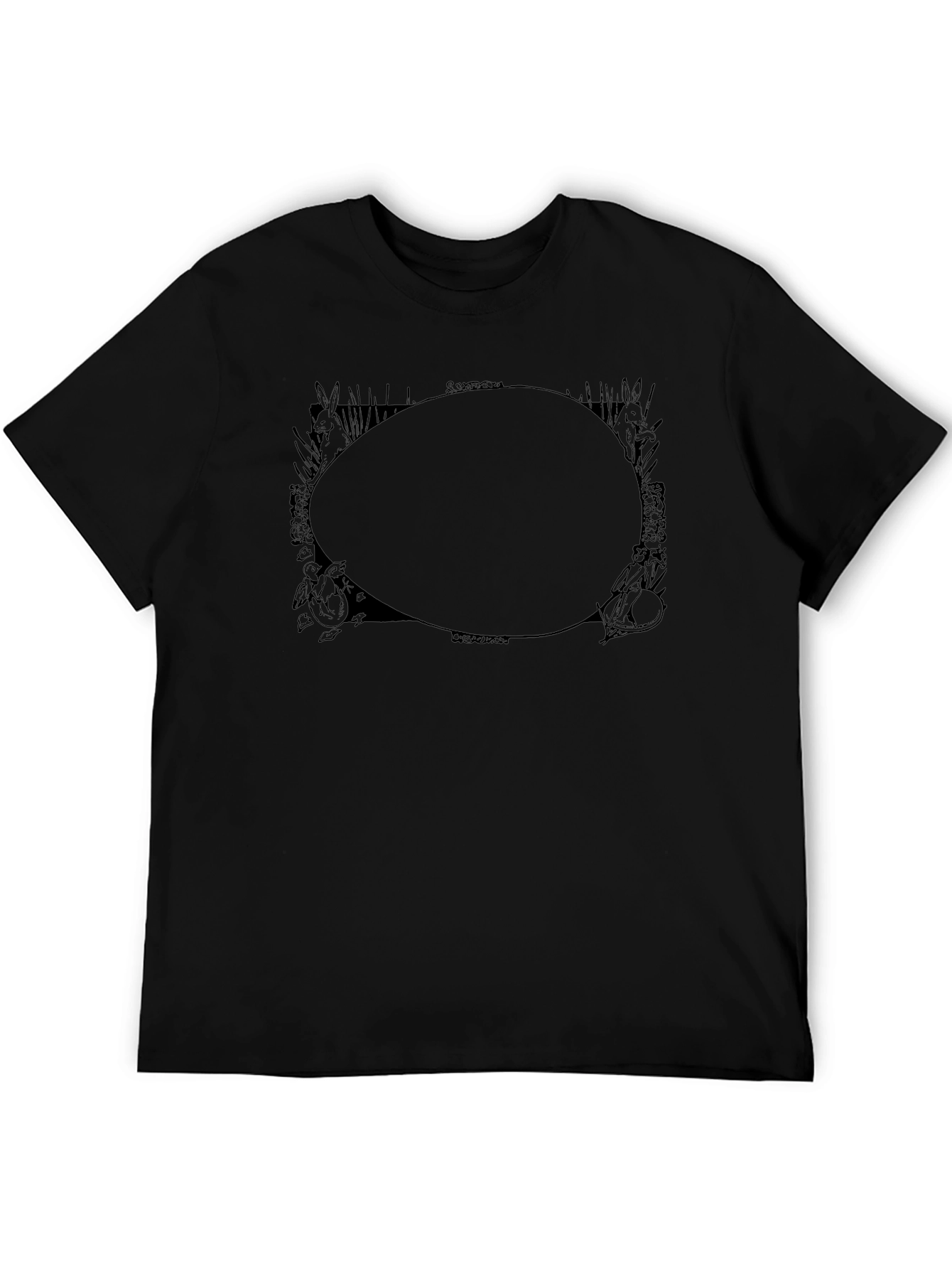Graphic Print T-Shirt - Black
