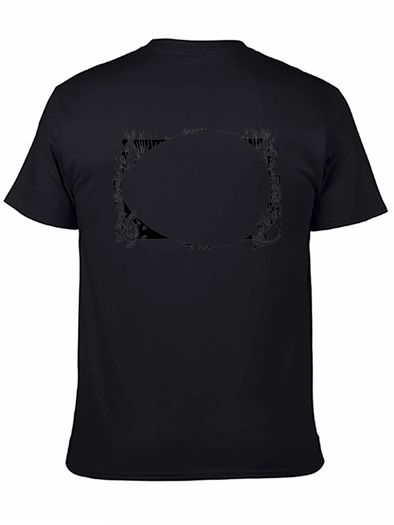 Graphic Print T-Shirt - Black