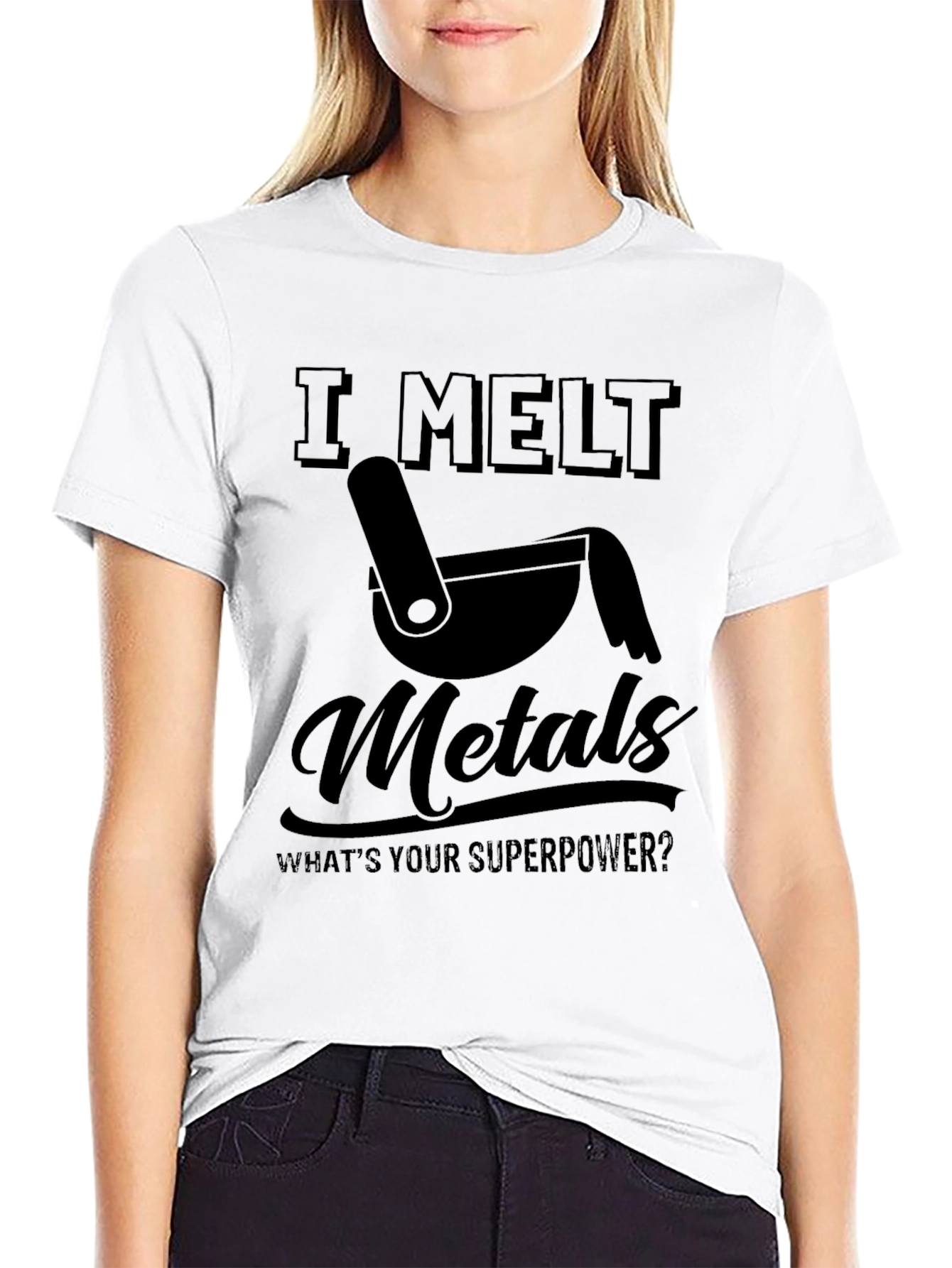 I Melt Metals T-Shirt Funny Superpower Tee