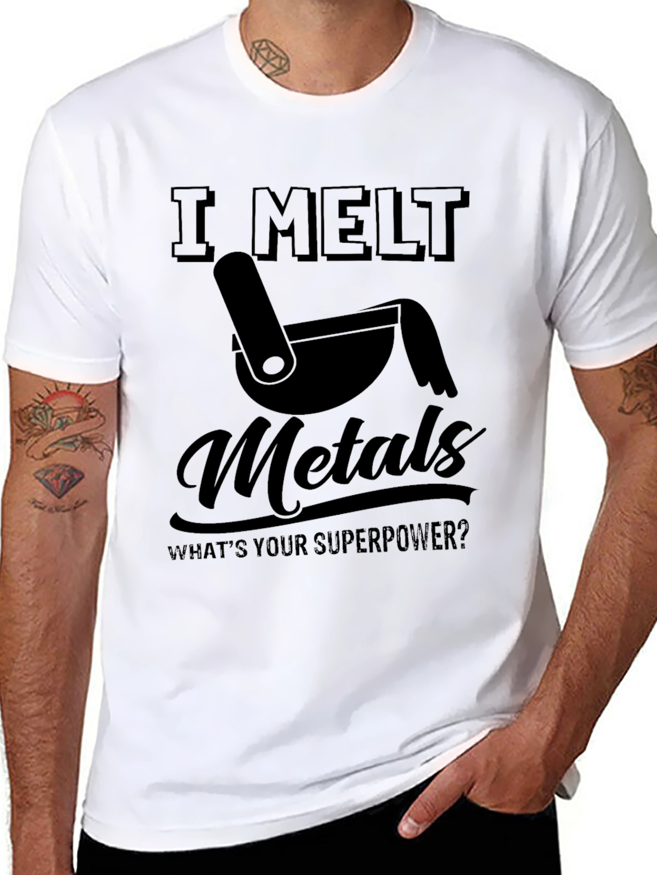 I Melt Metals T-Shirt Funny Superpower Tee