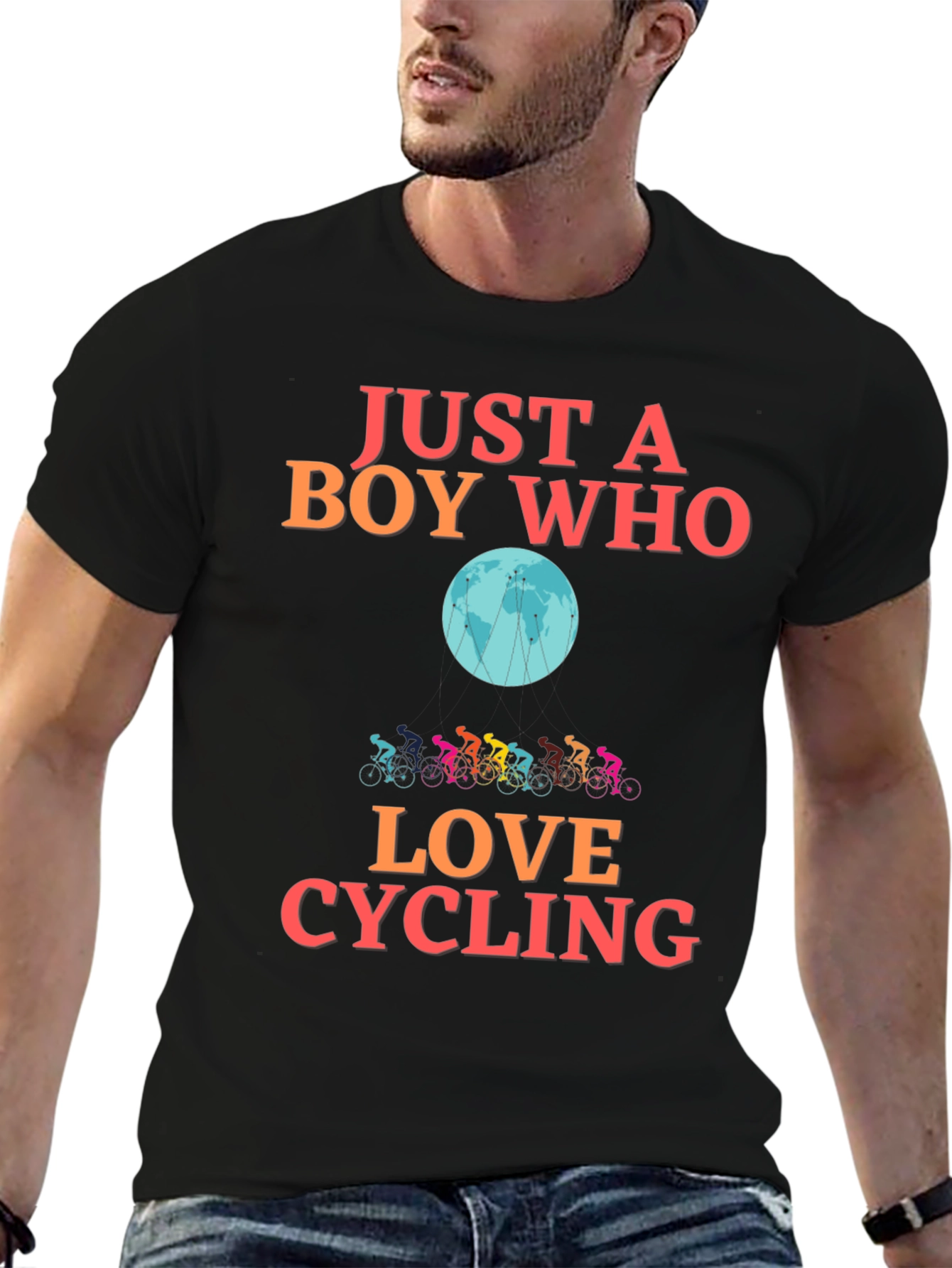 Just a Boy Who Loves Cycling T-Shirt