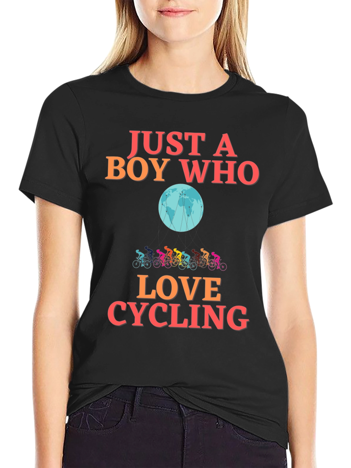 Just a Boy Who Loves Cycling T-Shirt