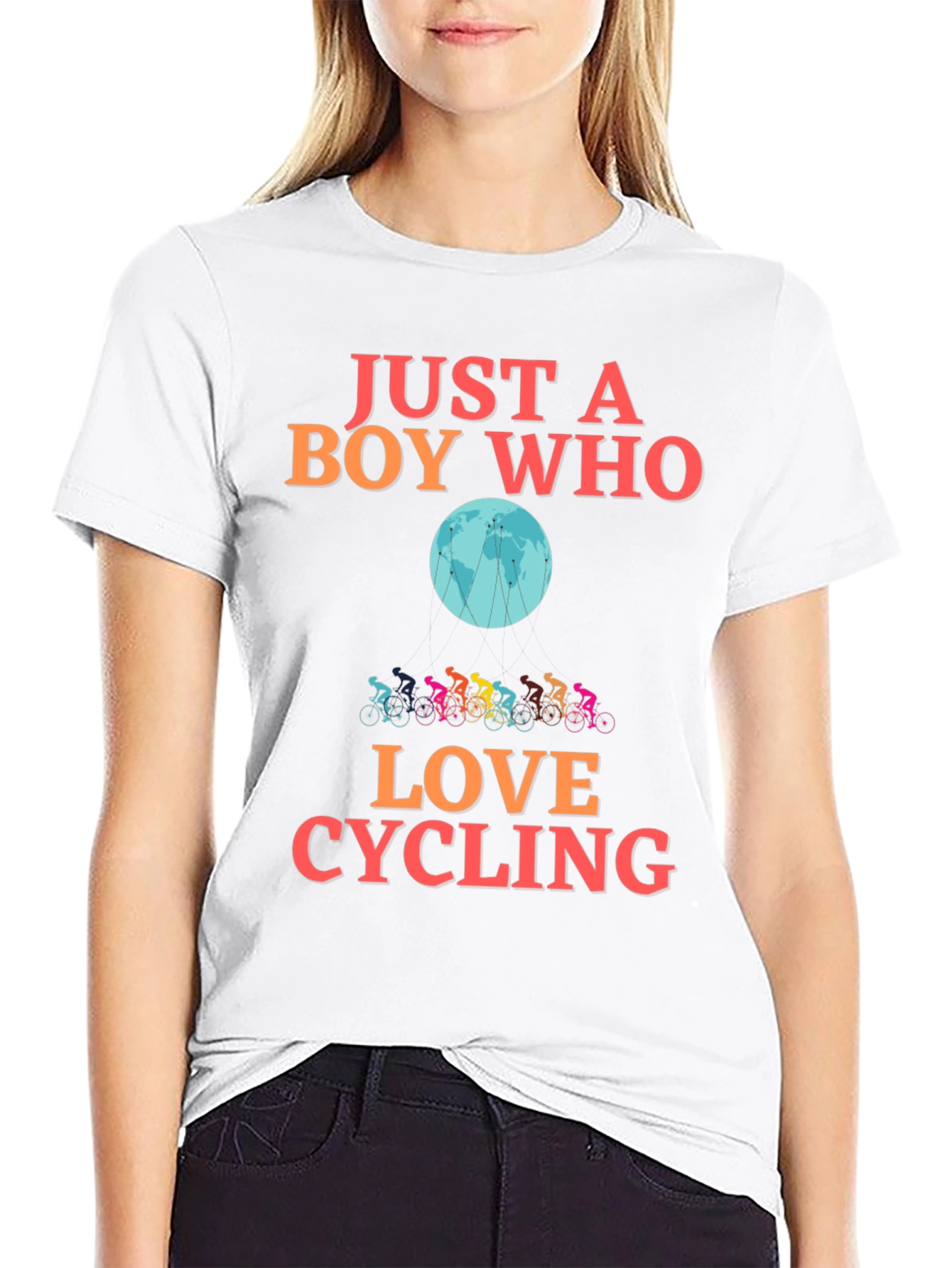 Just a Boy Who Loves Cycling T-Shirt
