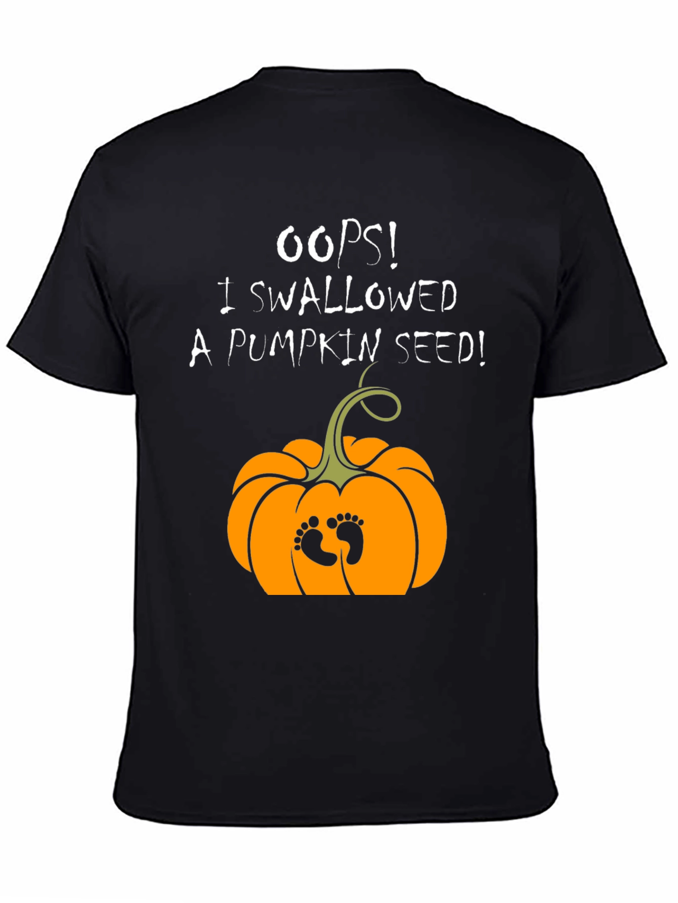 Oops! Pumpkin Seed Pregnancy Announcement T-Shirt