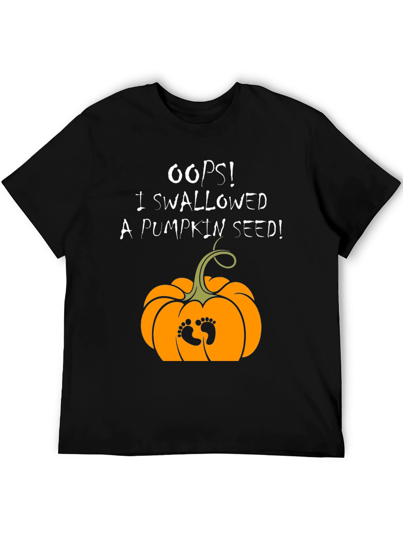 Oops! Pumpkin Seed Pregnancy Announcement T-Shirt