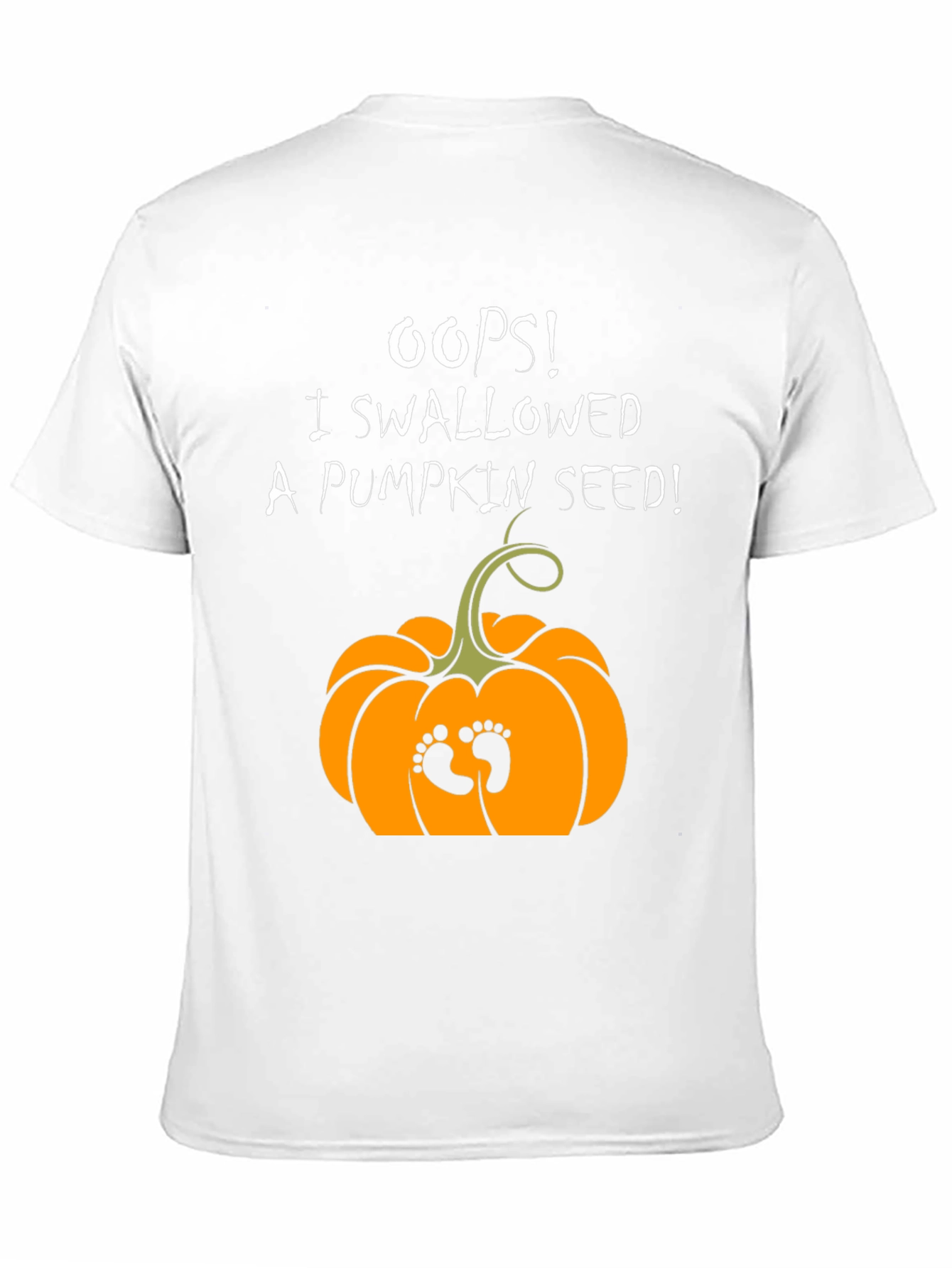 Oops! Pumpkin Seed Pregnancy Announcement T-Shirt