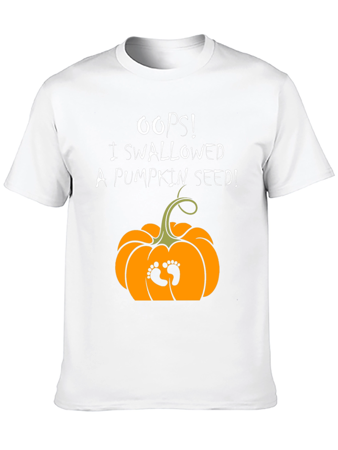 Oops! Pumpkin Seed Pregnancy Announcement T-Shirt