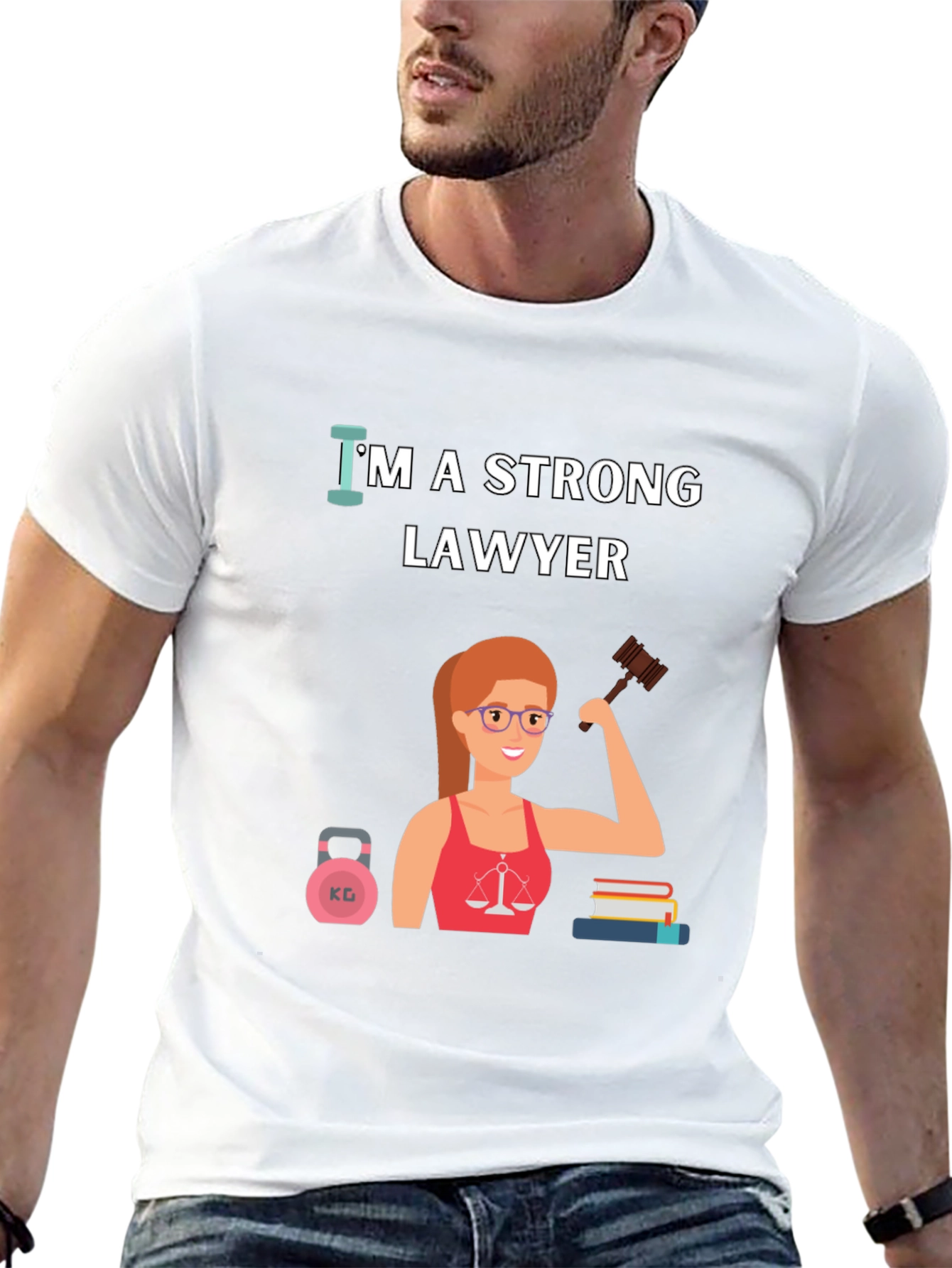 Strong Lawyer T-Shirt - Empowering Women in Law