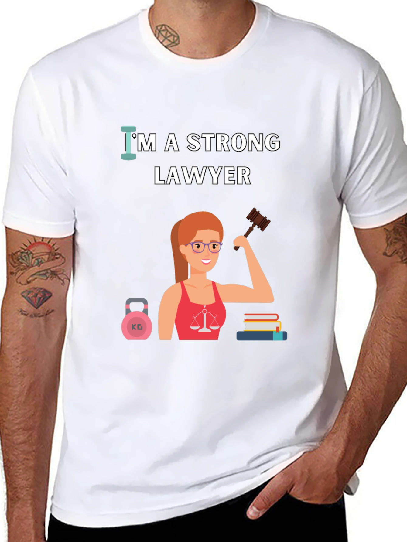 Strong Lawyer T-Shirt - Empowering Women in Law