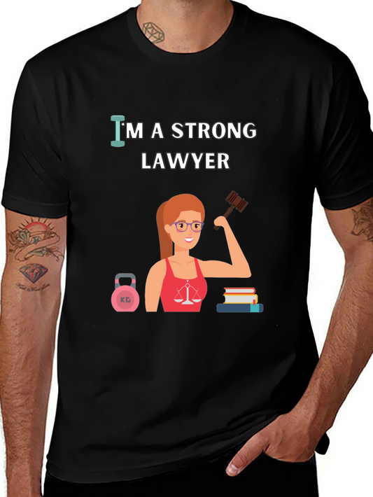 Strong Lawyer T-Shirt - Empowering Women in Law